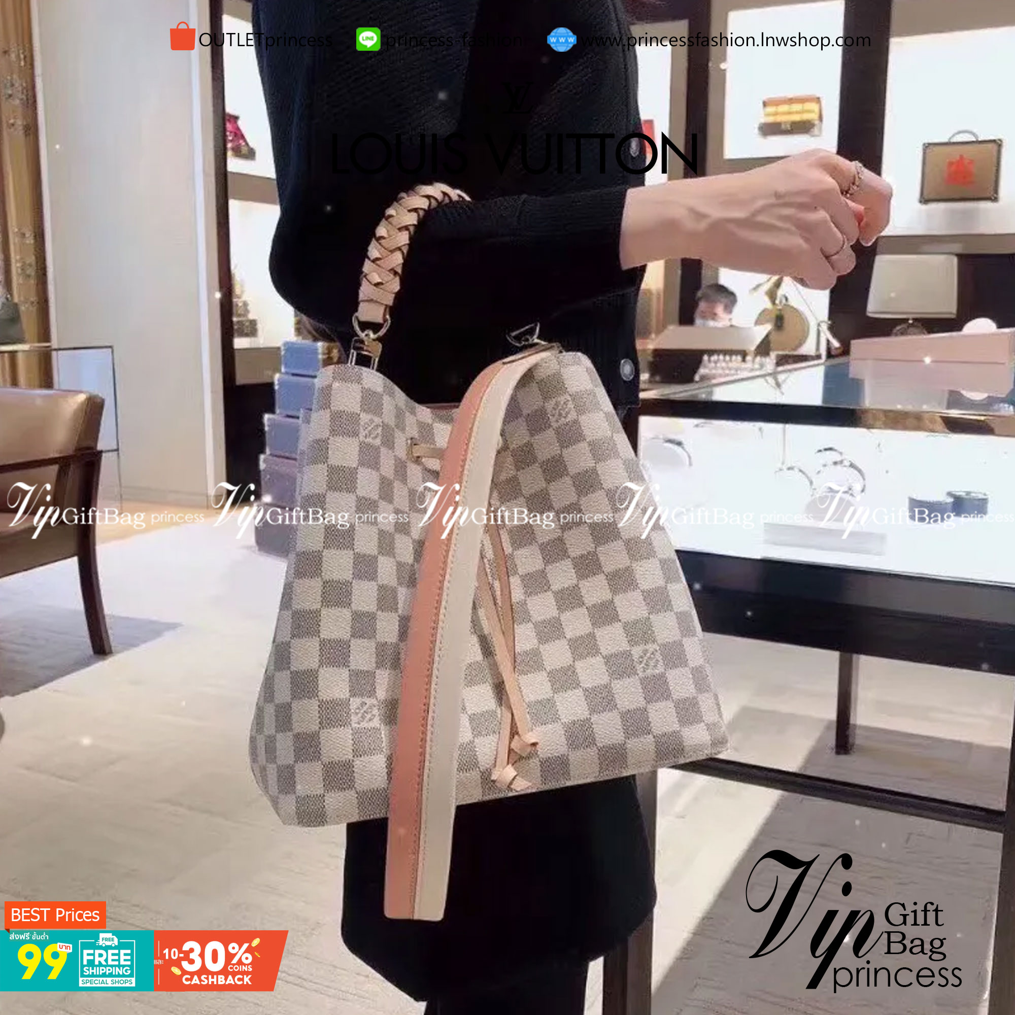 VIP 】หนังแท้ LOUIS VUITTON NÉONOÉ งานใหม่ล่าสุด พร้อมส่งที่ไทย