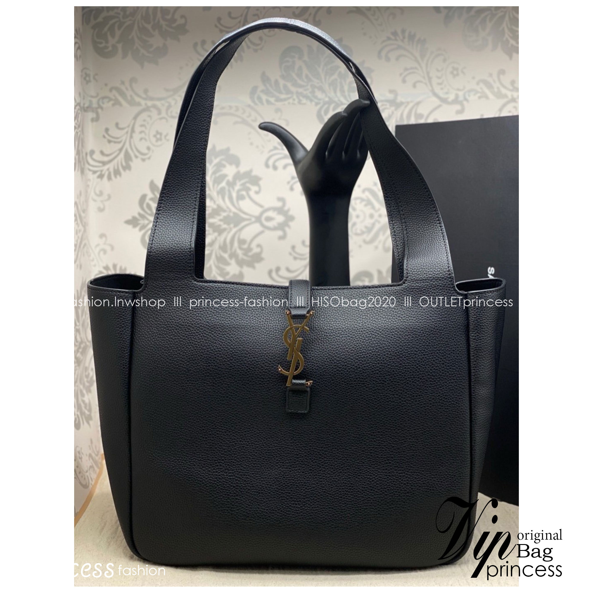 YSL LE 5 À 7 BEA IN GRAINED LEATHER / YSL TOTE BAG กระเป๋าสะพายใบใหญ่ จุใจ เกรดออริ 1:1 ใช้งานต่างประเทศได้