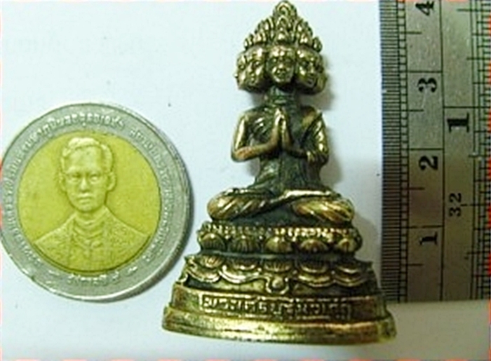 สินค้าหมดค่ะ พระบูชาพระเศรษฐีนวโกฏิองค์เล็ก(ตั้งบูชาหน้ารถ)ทำจากทองเหลืองพร้อมใบคาถา แบบ2ค่ะ