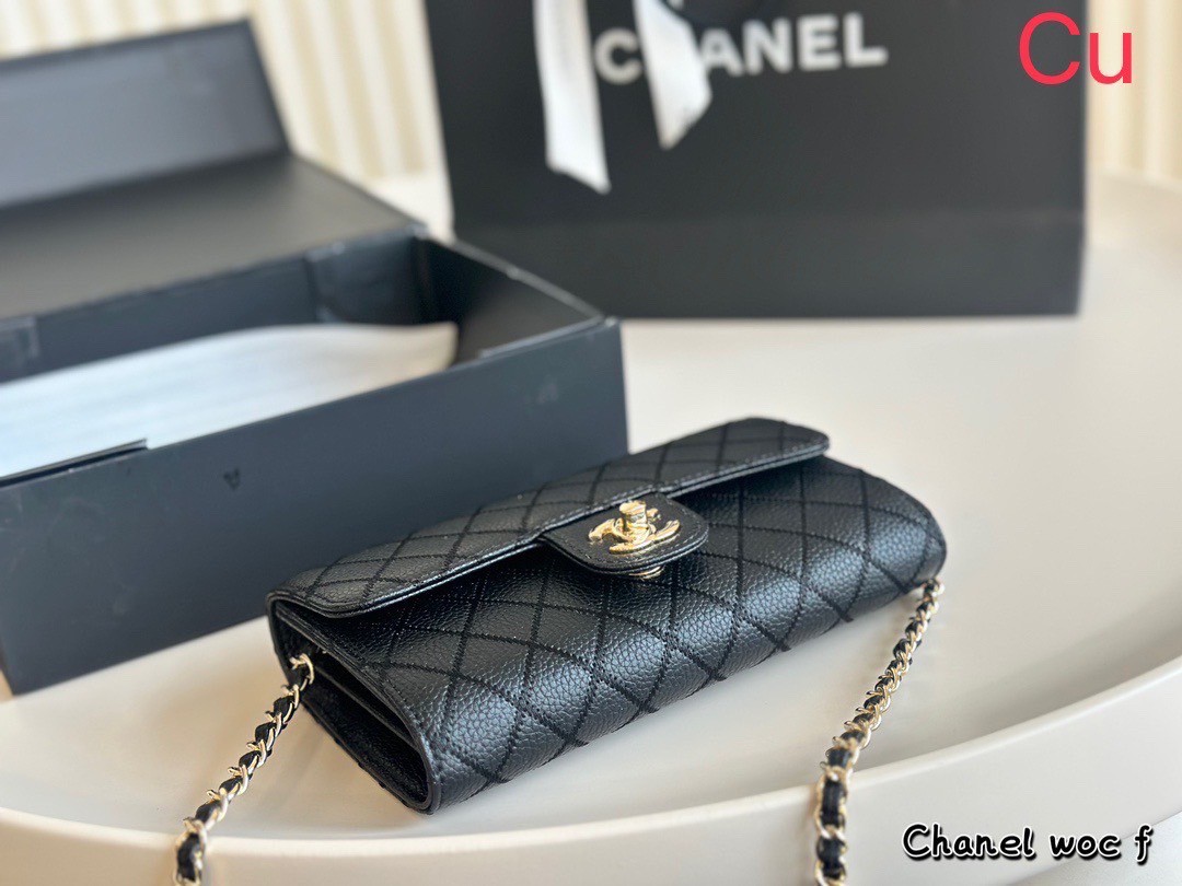 CHANEL WALLET ON CHAIN กระเป๋าสตางค์พร้อมสายสะพายโซ่อะไหล่ทองสุดหรู ดูแพง สายถอดได้ รุ่นยอดนิยมไอเท็มฮิต พร้อมส่งที่ไทยไม่ต้องรอพรีฯ สาวก Chanel Must Have! นะคะ