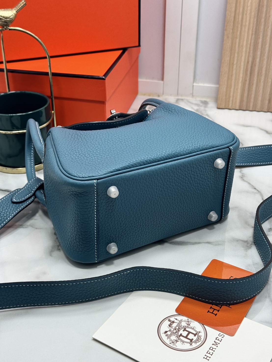 ORI หนังแท้ | HERMES lindy 19cm กระเป๋าสะพาย นิยามความหรูหราระดับมาสเตอร์พีช 🤍 สินค้าเกรดออริจินอล หนังแท้
