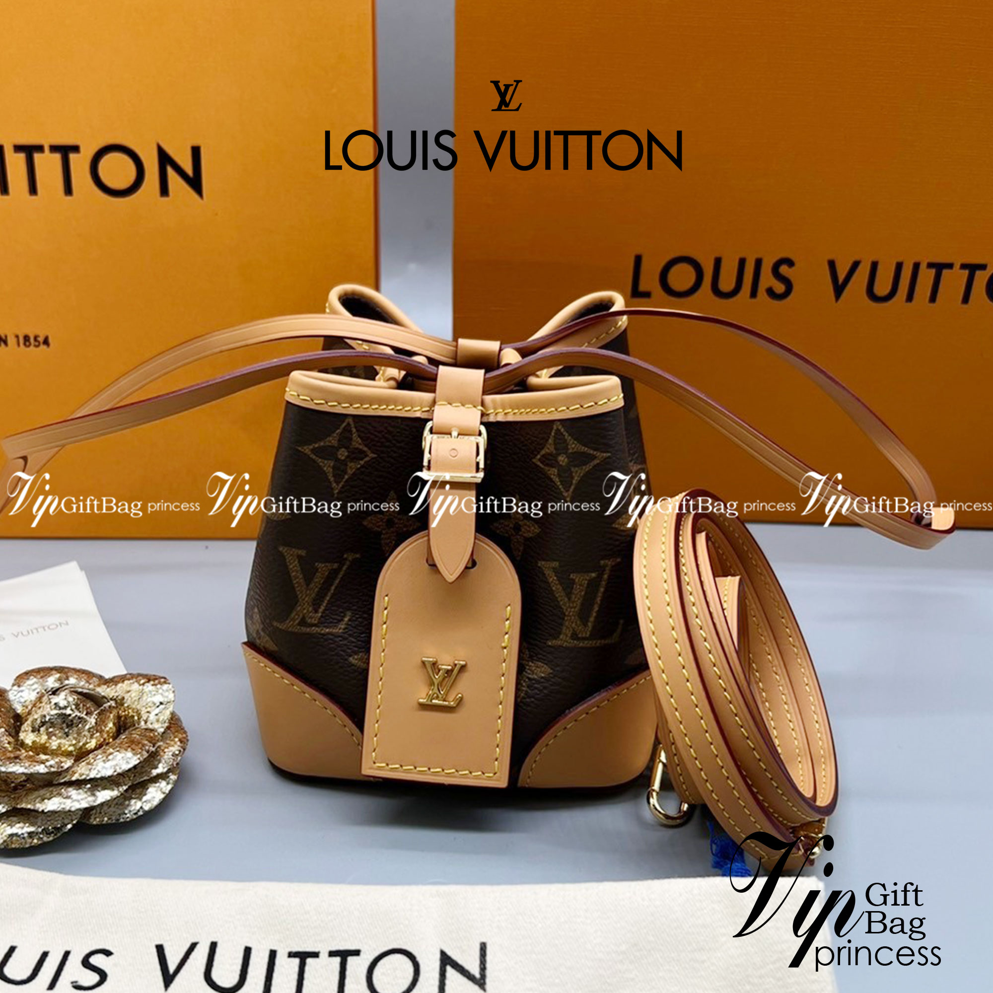 ORI Louis Vuitton Noe Purse Monogram Brown / LV NOE PURSE IN MONOGRAM เกรดออริจินอล สินค้าจริงตามรูป พร้อมส่งที่ไทย