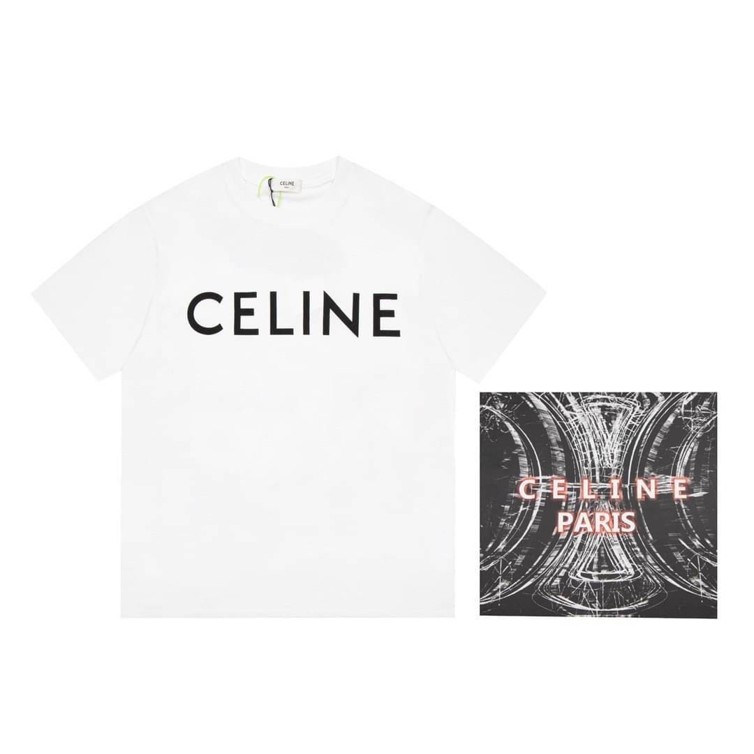 Celine T-Shirt / CL T-Shirts เสื้อยืดแบรนด์เนม เสื้อแบรนด์หรู เกรดออริจินอล สลับแท้ ภาพถ่ายจากงานจริง ใช้งานต่างประเทศได้