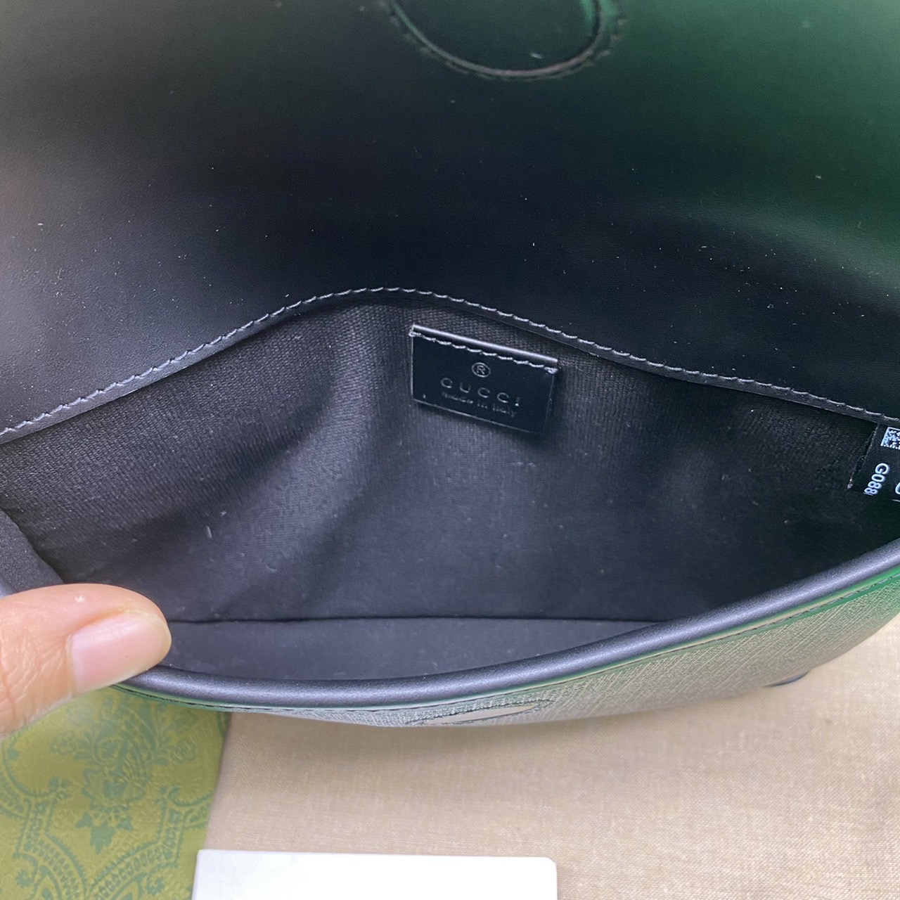 หนังแท้ GUCCI GG Black belt bag พร้อมส่งที่ไทย