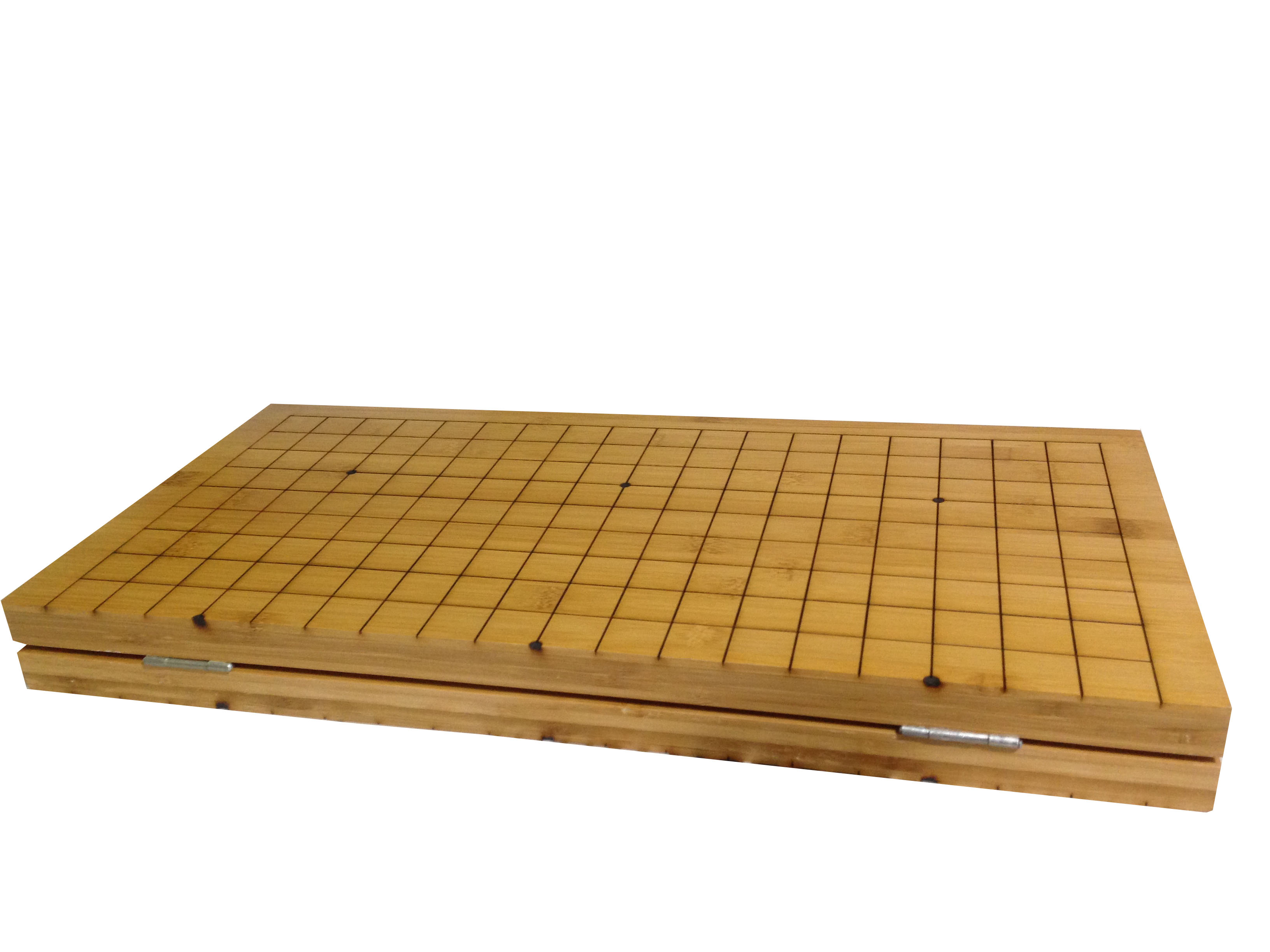 ชุดหมากล้อมกระดานไม้กระดาน19เส้นพร้อมเม็ดหมากล้อมเมลามีนพร้อมโถพลาสติกทรงกลม