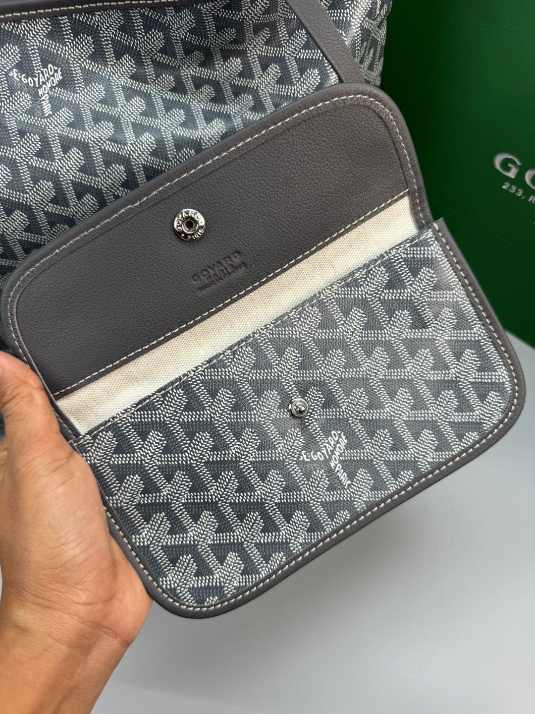 GOYARD Boheme Hobo Heart Shape Bag / GOYARD Tote Bag กระเป๋าทรงโท้ทใบใหญ่ หนังแท้สวยเป๊ะ เกรดท็อปออริ สลับแท้ 1:1 เกรดดีสุด ใช้ต่างประเทศได้ ผ่านทุก ตม.