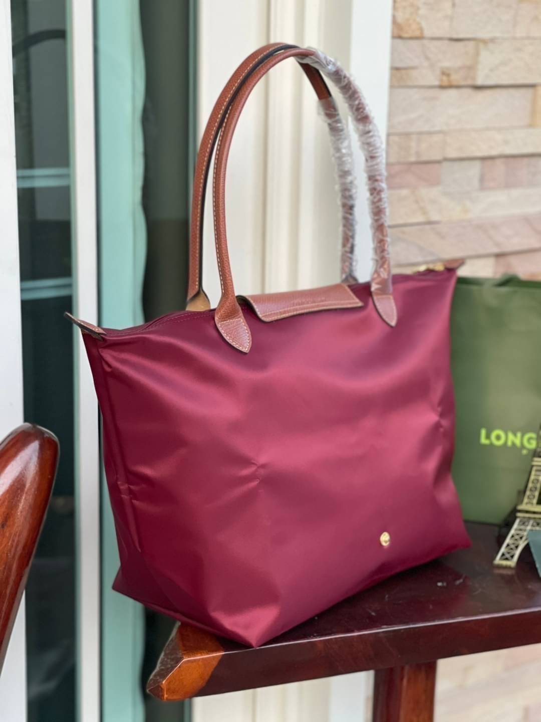LONGCHAMP LE PLIAGE ORIGINAL SHOULDER BAG L (หูยาว ฝาน้ำตาล) กระเป๋าสะพายไหล่ รุ่น Original มีเอกลักษณ์อันโดดเด่นของรุ่นไอคอนนิค