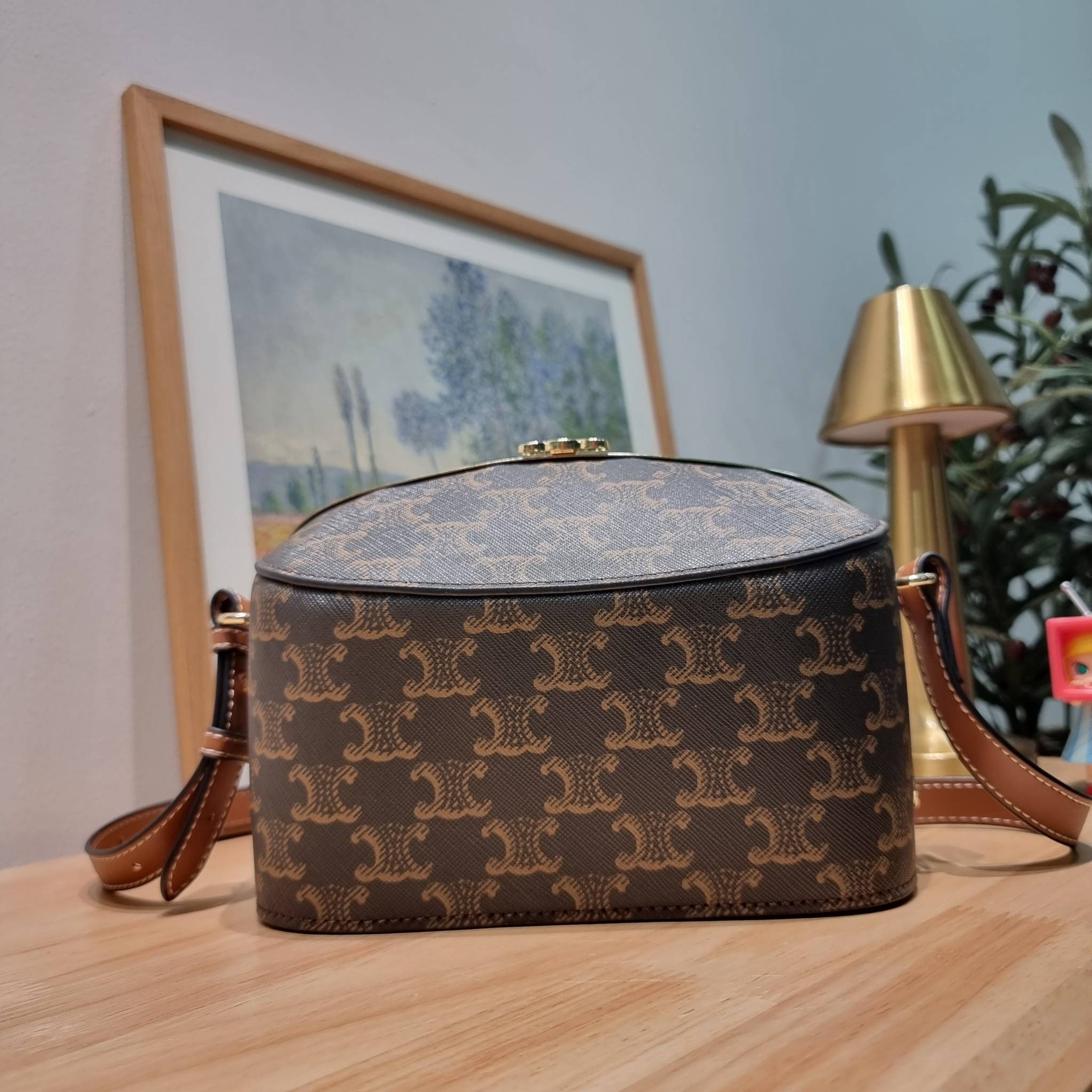 Celine Lunch Box Bag / CELINE BOX BAG IN TRIOMPHE CANVAS สุดปัง กับกระเป๋าทรงกล่อง ดีไซน์ยูนีค ไม่ซ้ำ วัสดุหนังแคนวาส เปิด-ปิดด้วยอะไหล่ขัดแน่นหนา