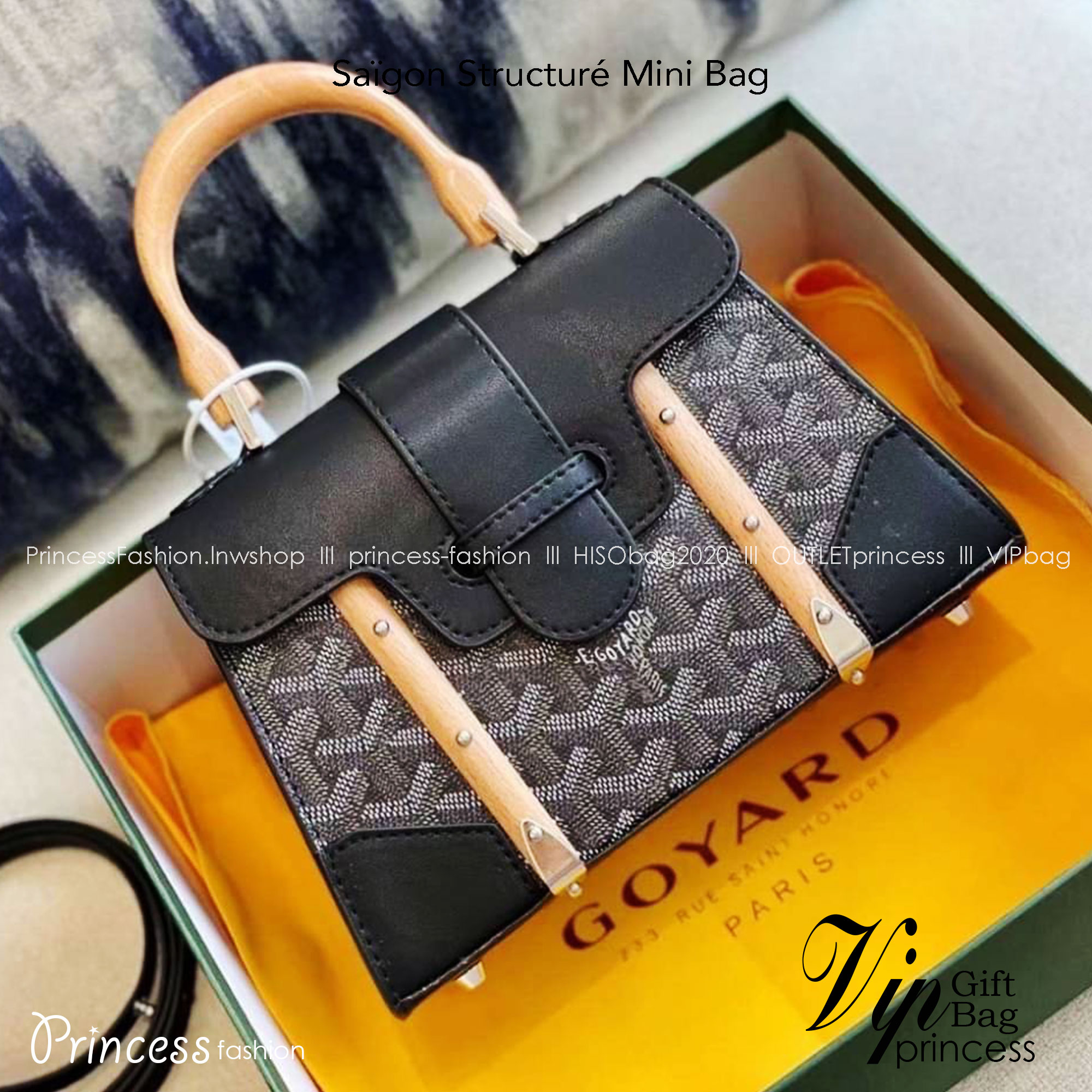 GOYARD Saigon Structure Mini Bag คุ้มค่าและ exclusive ที่สุดกระเป๋าทรงโท้ทไซส์มินิ ดีไซน์ล้ำ โดดเด่นด้วยรูปทรงและมือจับไม้สังเคราะห์ ที่ไม่เหมือนใคร และเพิ่มลูกเล่นด้วยสายคาด ใช้งานได้ทุกสถานการณ์ หยิบใช้วันไหนๆ ก็ตอบโจทย์ได้หมดน้า