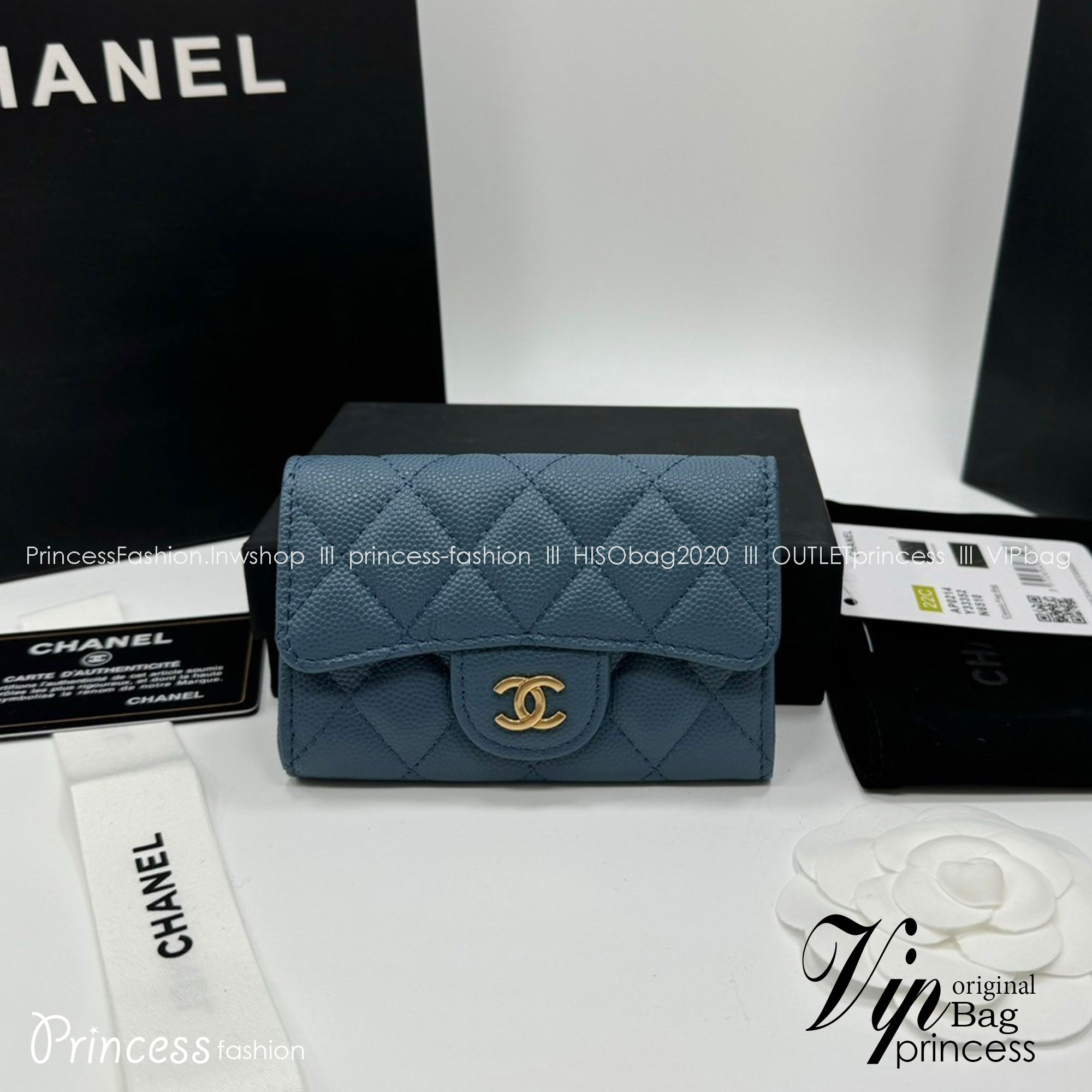 พร้อมส่ง 7 สี CHANEL WALLET กระเป๋าสตางค์รุ่นยอดนิยมใบสั้น เกรดออริ 1:1 ใช้งานต่างประเทศได้ ภาพถ่ายจากงานขายจริง