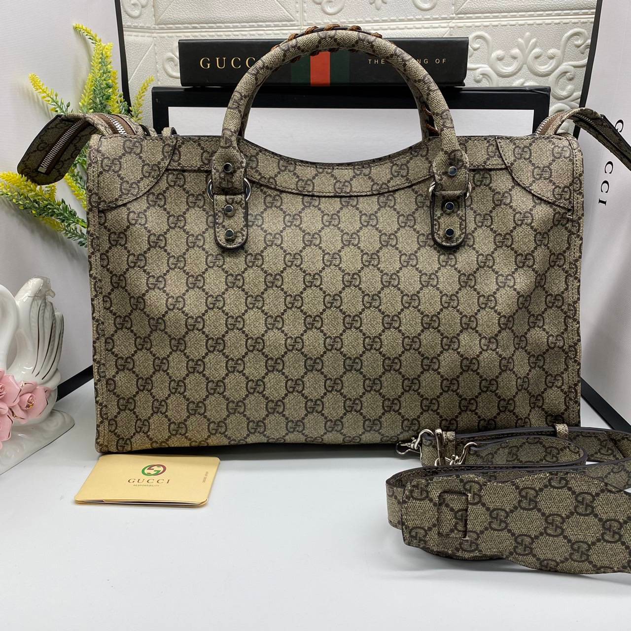 VIP 】หนังแท้ Gucci The Hacker Project medium Neo Classic bag พร้อมส่งที่ไทย