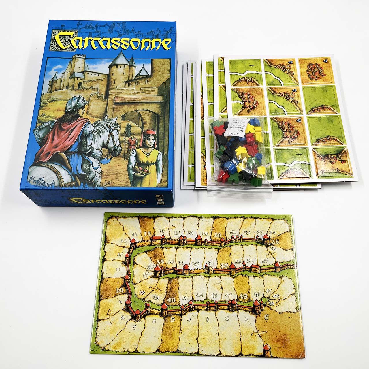 บอร์ดเกม Carcassone(คาร์คาซอน) Basic Edition ตัวเกมภาษาอังกฤษ