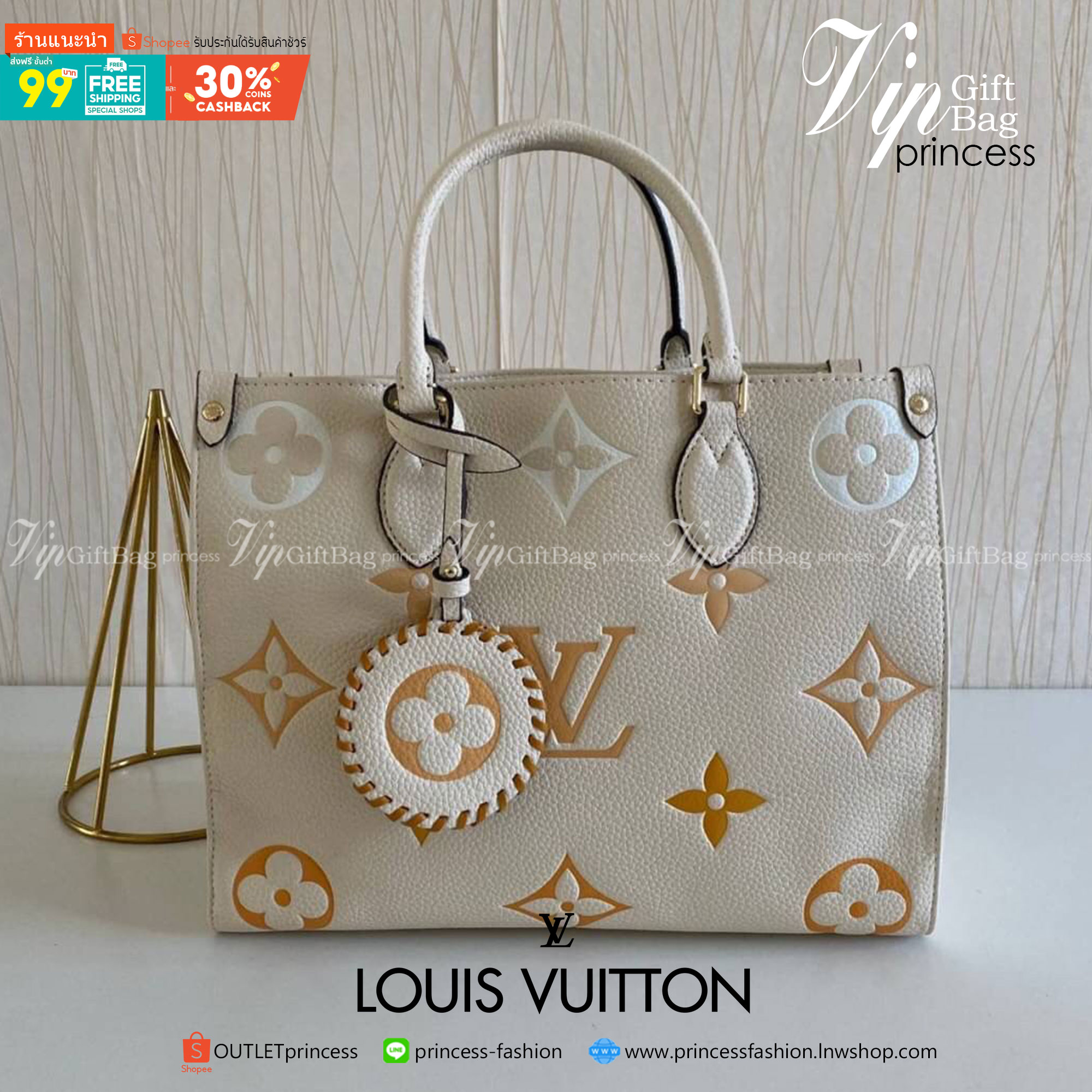 พรีเมี่ยมกิ๊ฟแท้ 100% 】พร้อมส่งที่ไทย!! ที่นี่ที่เดียว Louis Vuitton Shopping Bag Pastel Collection งานหนังแท้ทั้งใบ สีพาสเทลสวยละมุนมากค่ะ มีจำนวนจำกัดนะคะ