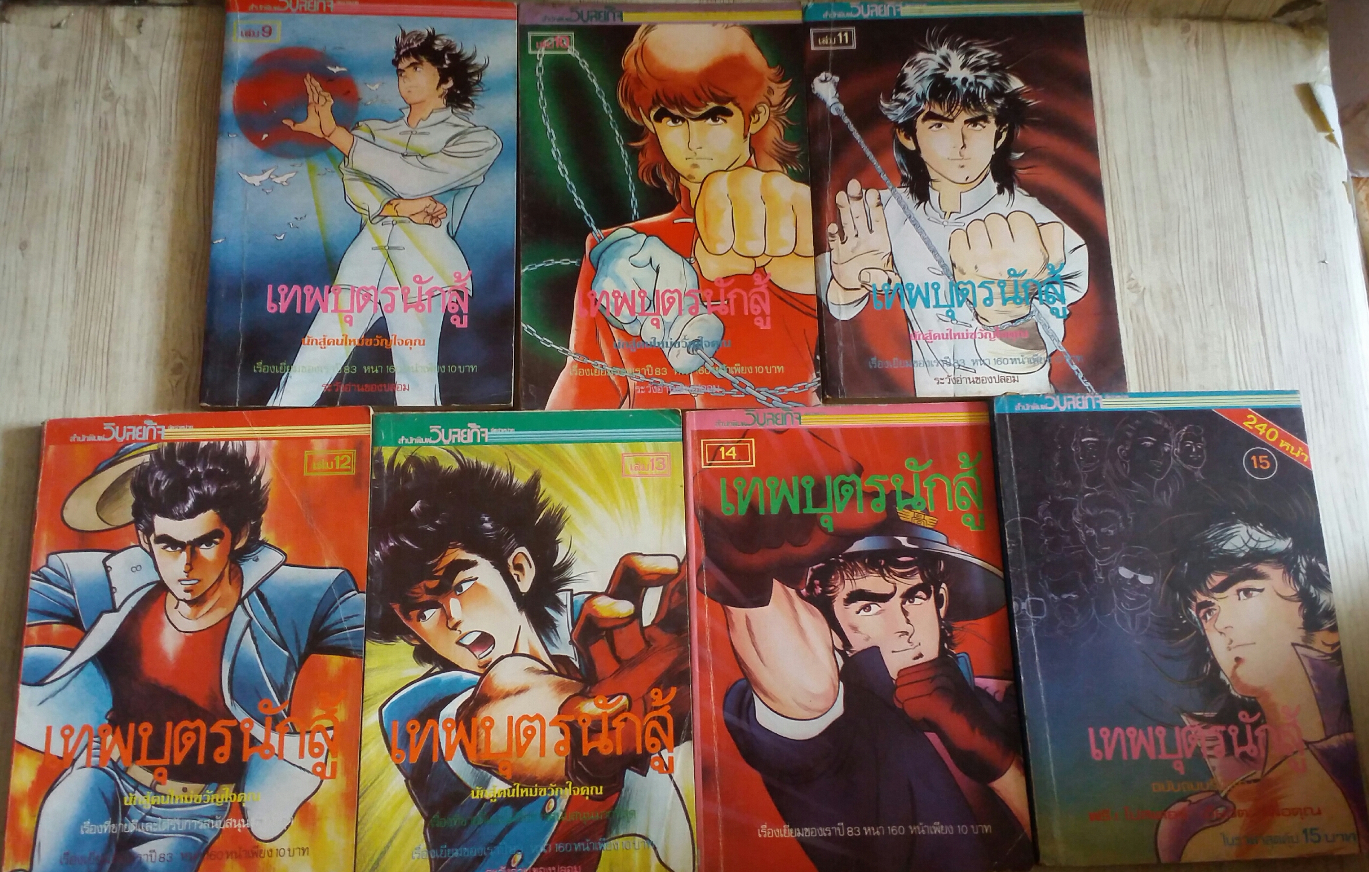 เทพบุตรนักสู้ ครบชุด 15 เล่มจบ (สภาพสะสม)***สินค้าหมด***