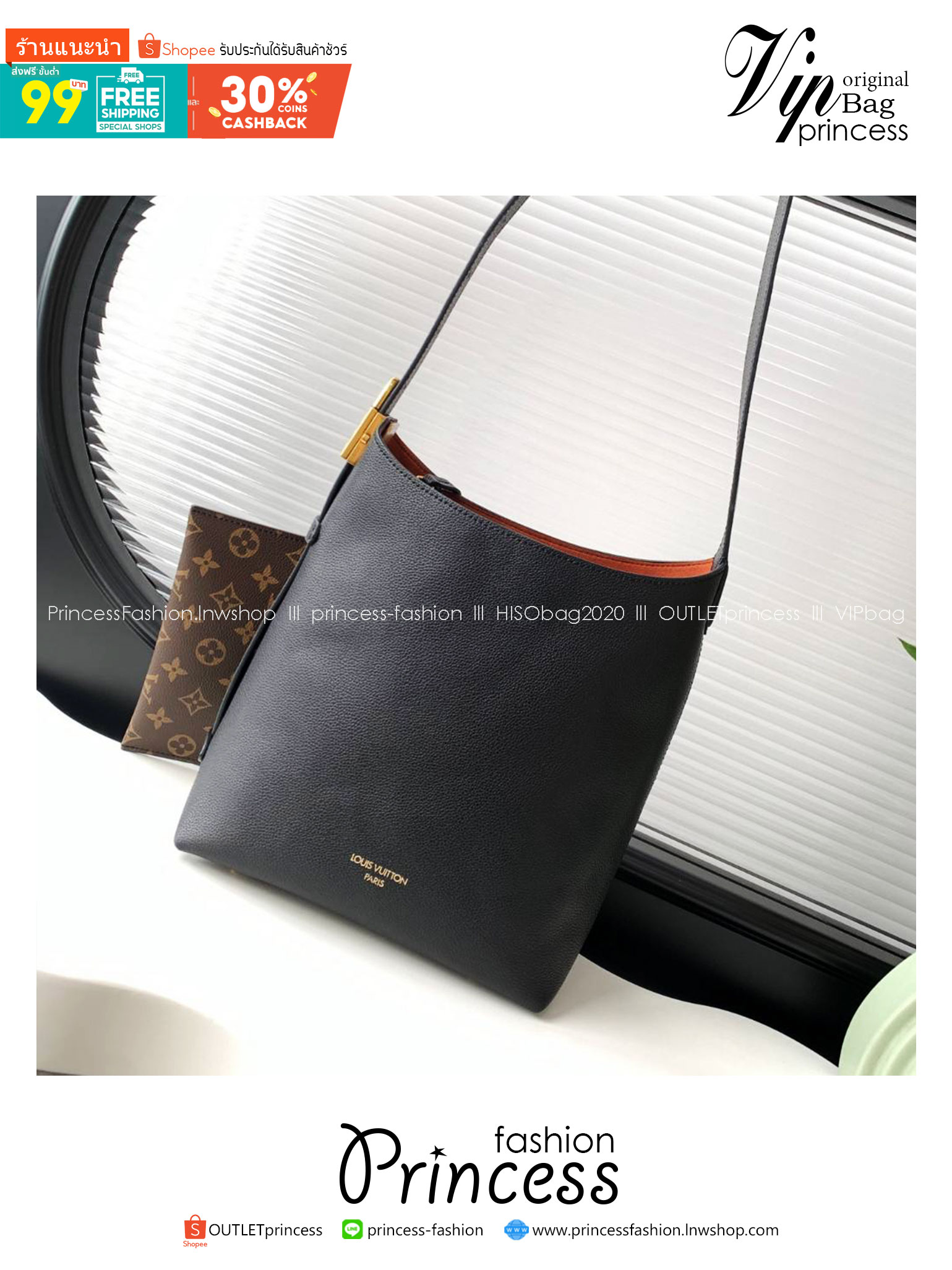 TOP ORI | หนังแท้ LV Low Key Hobo PM Bag เกรดเทียบแท้เทพดีสุด กระเป๋าสะพายทรงโท้ทรุ่นใหม่ เผยความเรียบหรูมีระดับด้วยรูปทรงเรียบง่ายและงานฝีมือประณีตไร้ที่ติ