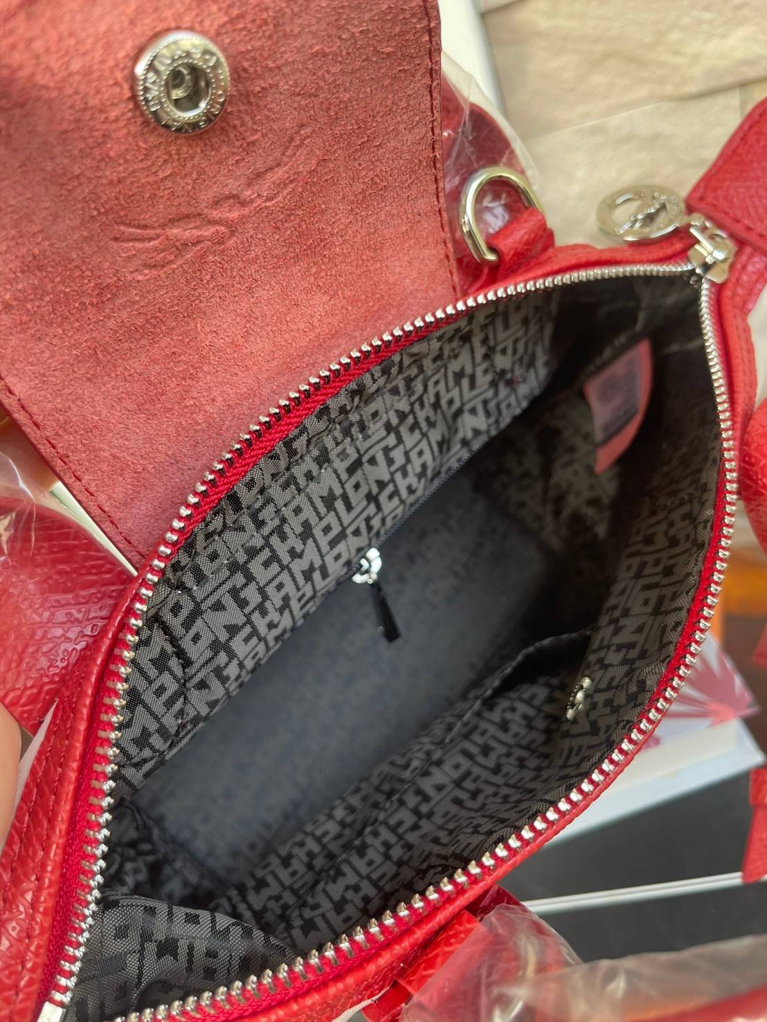 ของแท้ 100% Mini Size LONGCHAMP LE PLIAGE CUIR MAKE A WISH TOP HANDLE BAG XS