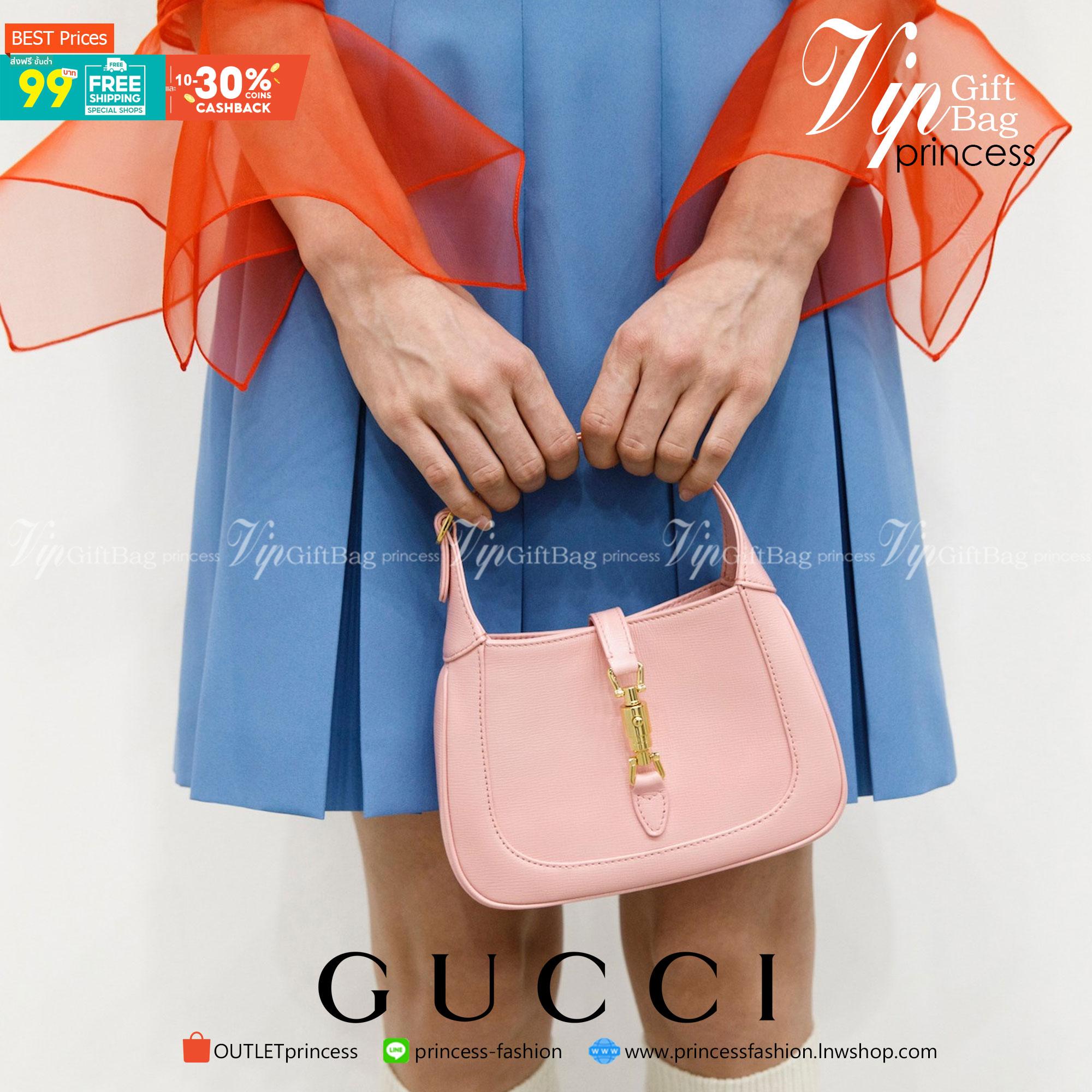 VIP GIFTbag 】หนังแท้ GUCCI Jackie 1961 mini shoulder bag กระเป่ารุ่นฮิตจาก Gucci ต้องบอกเลยว่าสำหรับสาวๆหลายคนนั้น ที่ชื่อชอบ หรือเป็นสาวกกลับแบรนด์อย่าง Gucci ต้องบอกเลยนะว่าสำหรับรุ่นนี้ห้ามพลาดไปทีเดียว บอกว่าได้เป็นตำนานควาวินเทจได้อย่างดี โดยขนาดของต