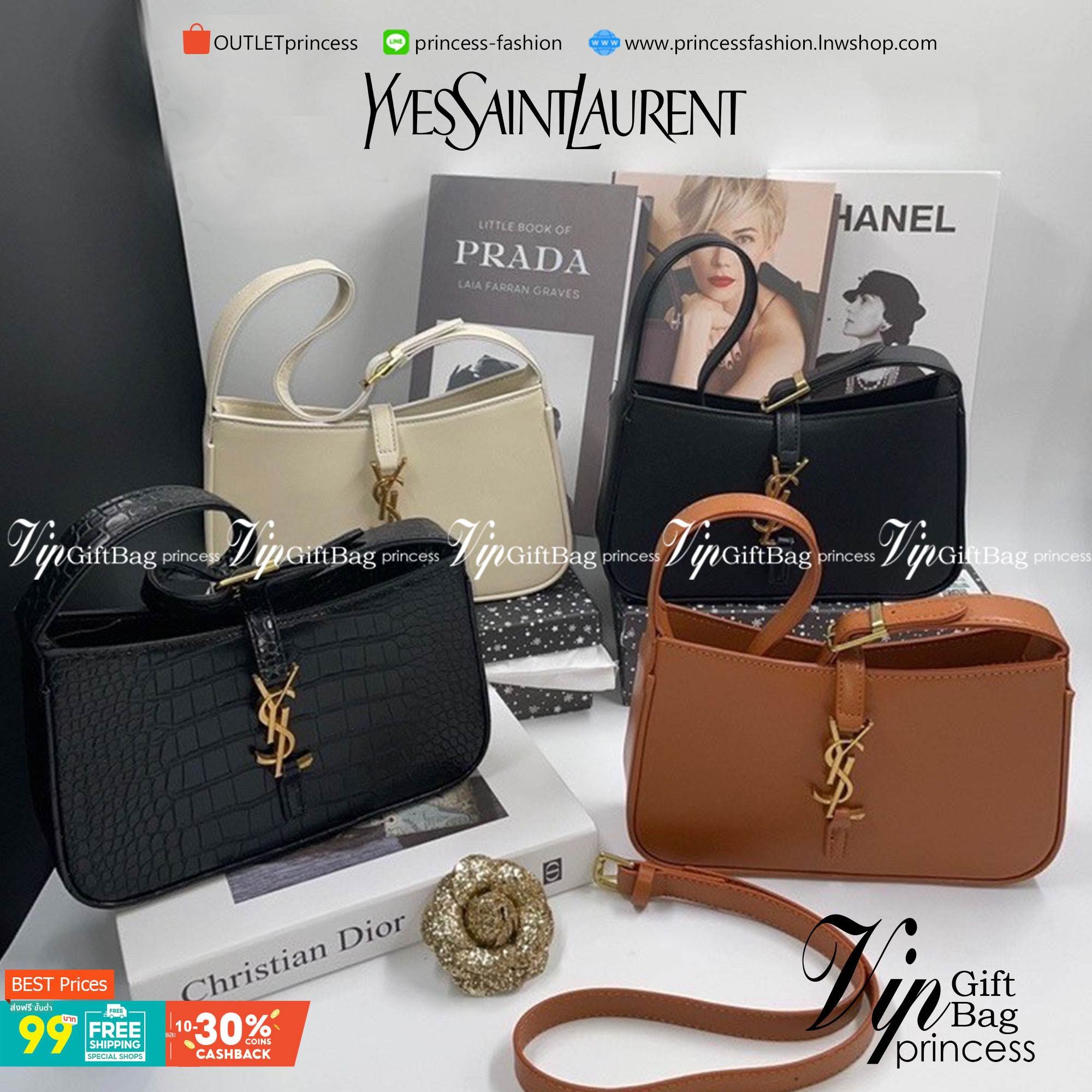 YSL Le 5 à 7 Leather Hobo Bag รุ่นยอดนิยม รที่สาวๆ ตามหา งานสวยหรู กระเป๋าสะพายไหล่ ดีไซน์อยู่ทรง คลาสสิคแฝงความหรูด้วยโลโก้สีทองอร่ามโดดเด่น วัสดุหนังเรียบ สาวๆที่รออยู่ต้องรีบจัด รีบมีเป็นของตัวเองกันน้า ราคาสุดคุ้มที่นี่ที่เดียวจ้า