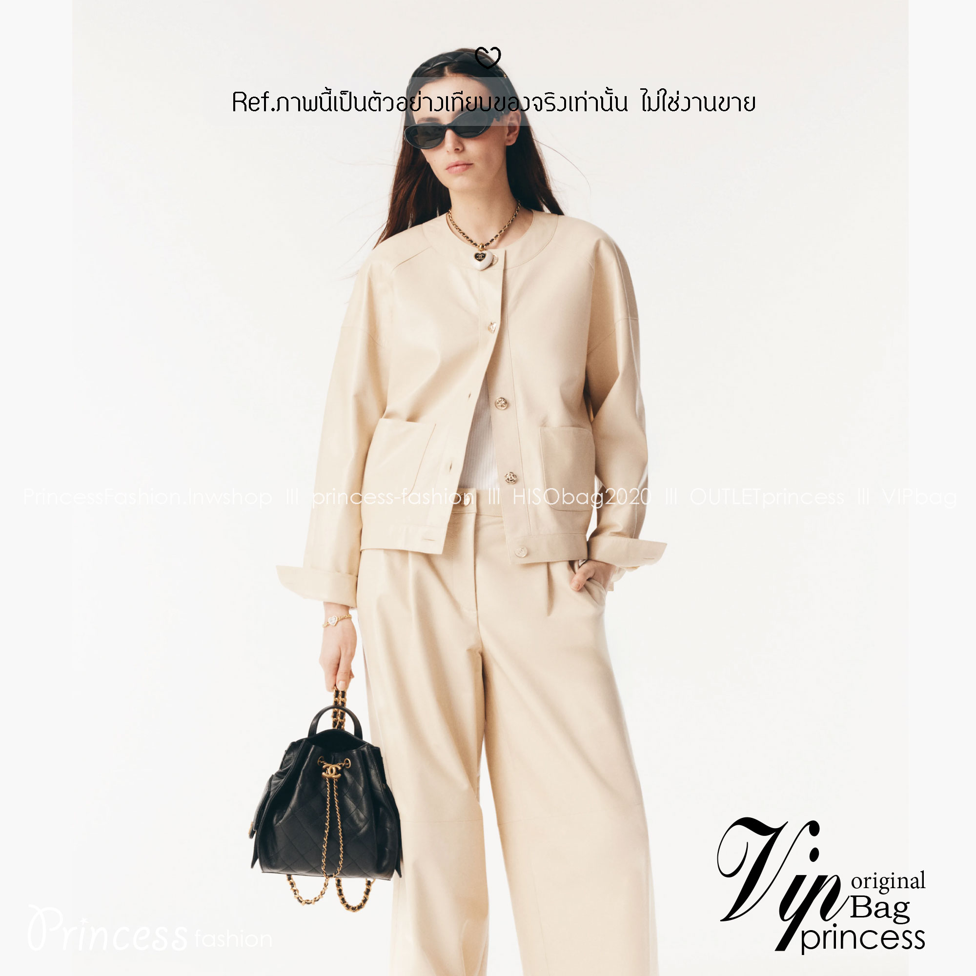 ORI หนังแท้ | Chanel 25 Medium Backpack Suede Beige กระเป๋าสะพายหลัง ดีไซน์ใหม่ล่าสุด สวยเรียบหรูดูแพง