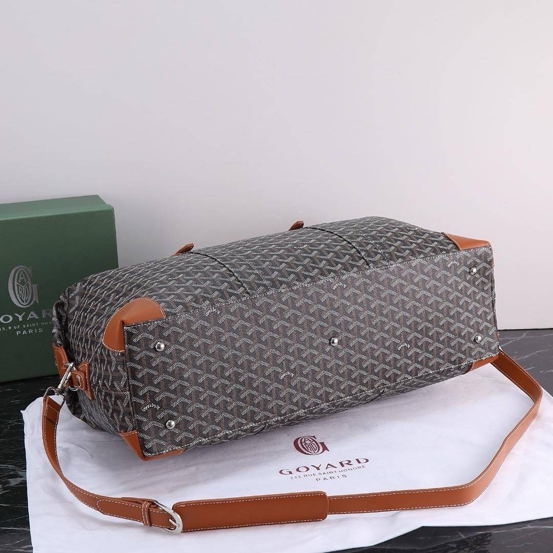 Goyard Keepall bag/ GOYARD Boeing 55 Leather Duffle Bag 55cm กระเป๋าเดินทาง เกรดท็อปออริ สลับแท้ 1:1 เกรดดีสุด ใช้ต่างประเทศได้