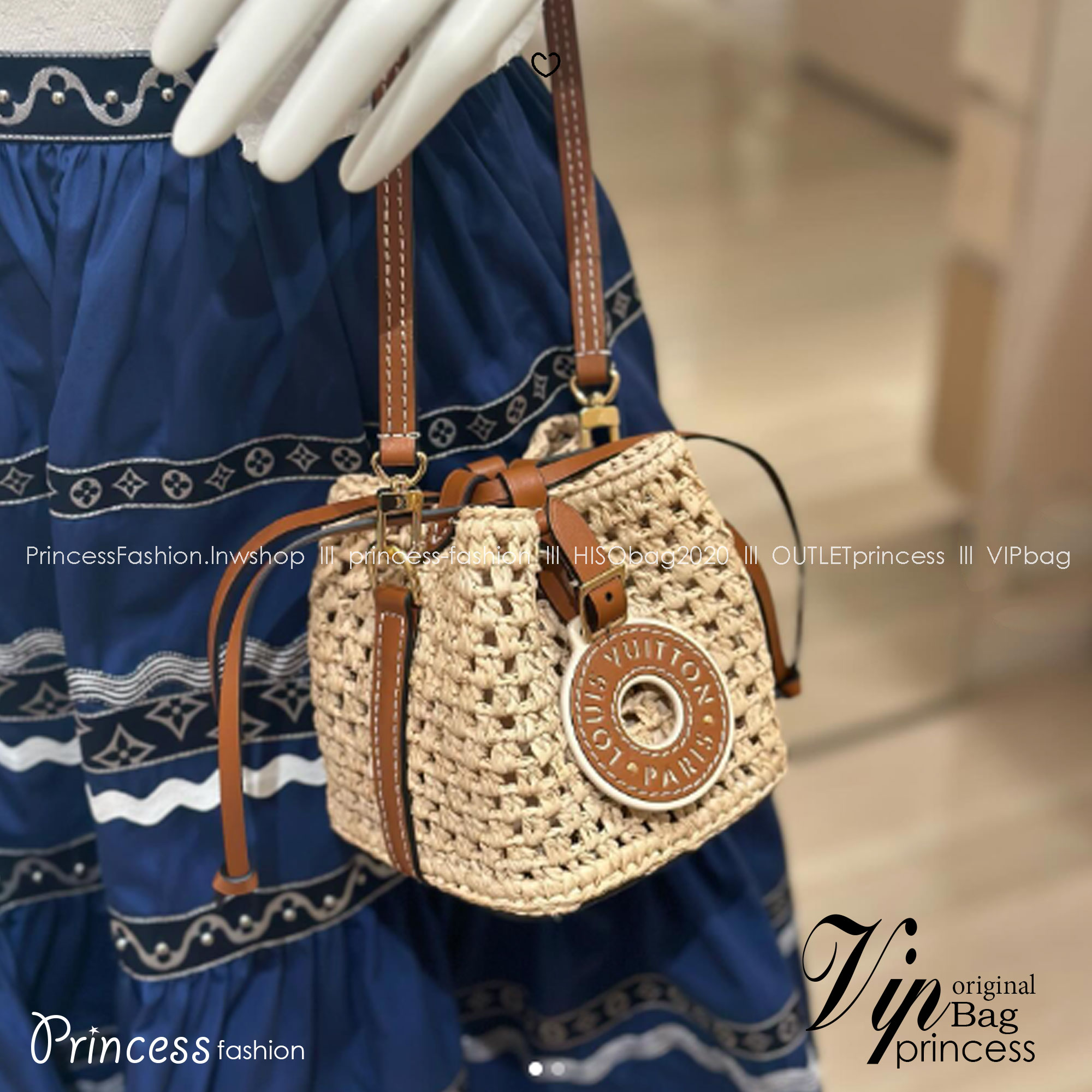 LV Noé Purse bag Raffia bag 5" / LV Bucket Bag กระเป๋าสานทรงบัคเก็ตไซส์มินิ ดีไซน์ใหม่สุดเอ็กซ์คลูซีฟจากเส้นใยถักแบบโครเชต์ พร้อมสายสะพาย ใช้ในวันสบายๆ ผ่อนคลาย เรียบหรูดูมีสไตส์
