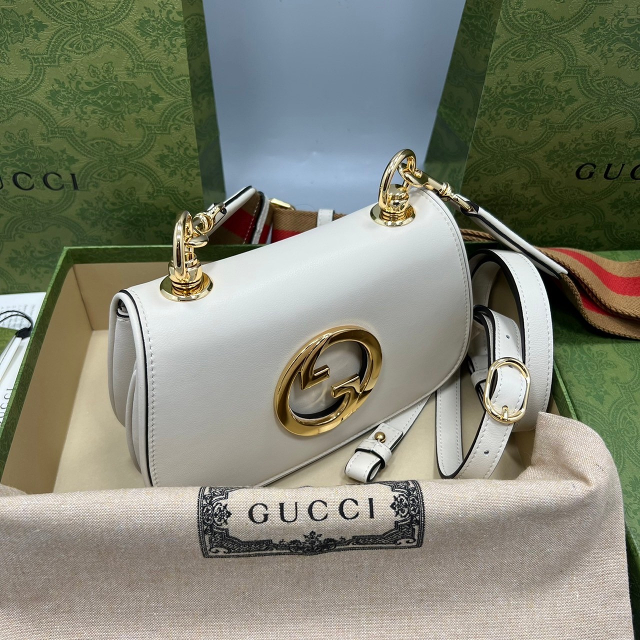 GUCCI Blondie mini bag เกรดเทพออริจินล หนังแท้ ภาพถ่ายจากงานขายจริง ใช้งานต่างประเทศได้ ผ่านทุก ตม