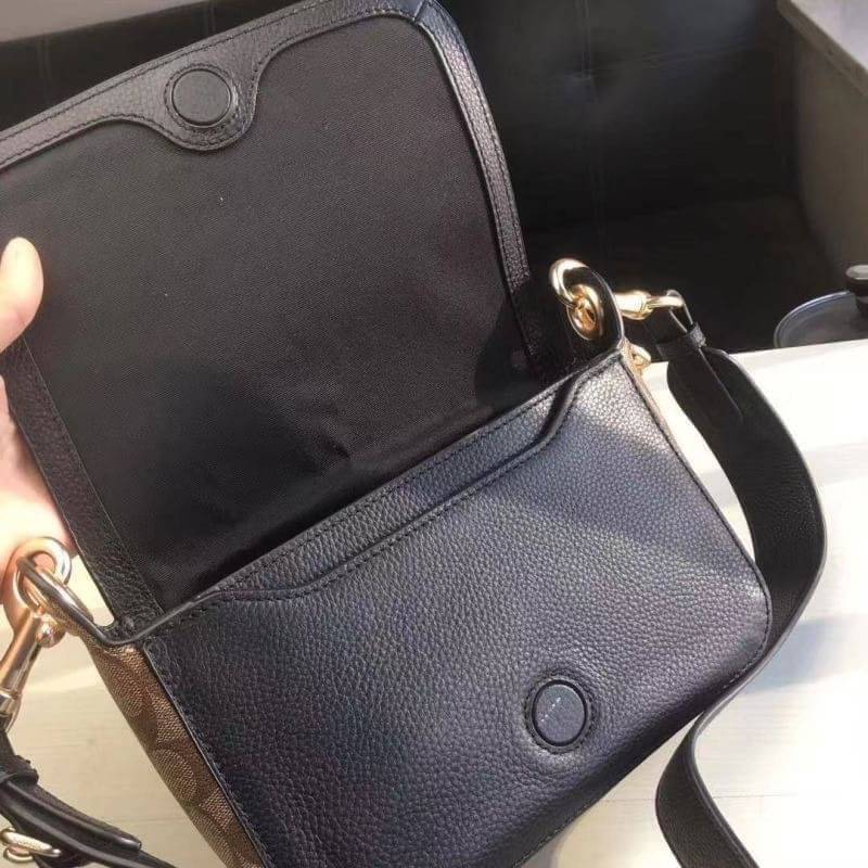 COACH SMALL JES MESSENGER WITH SIGNATURE CANVAS STRAP