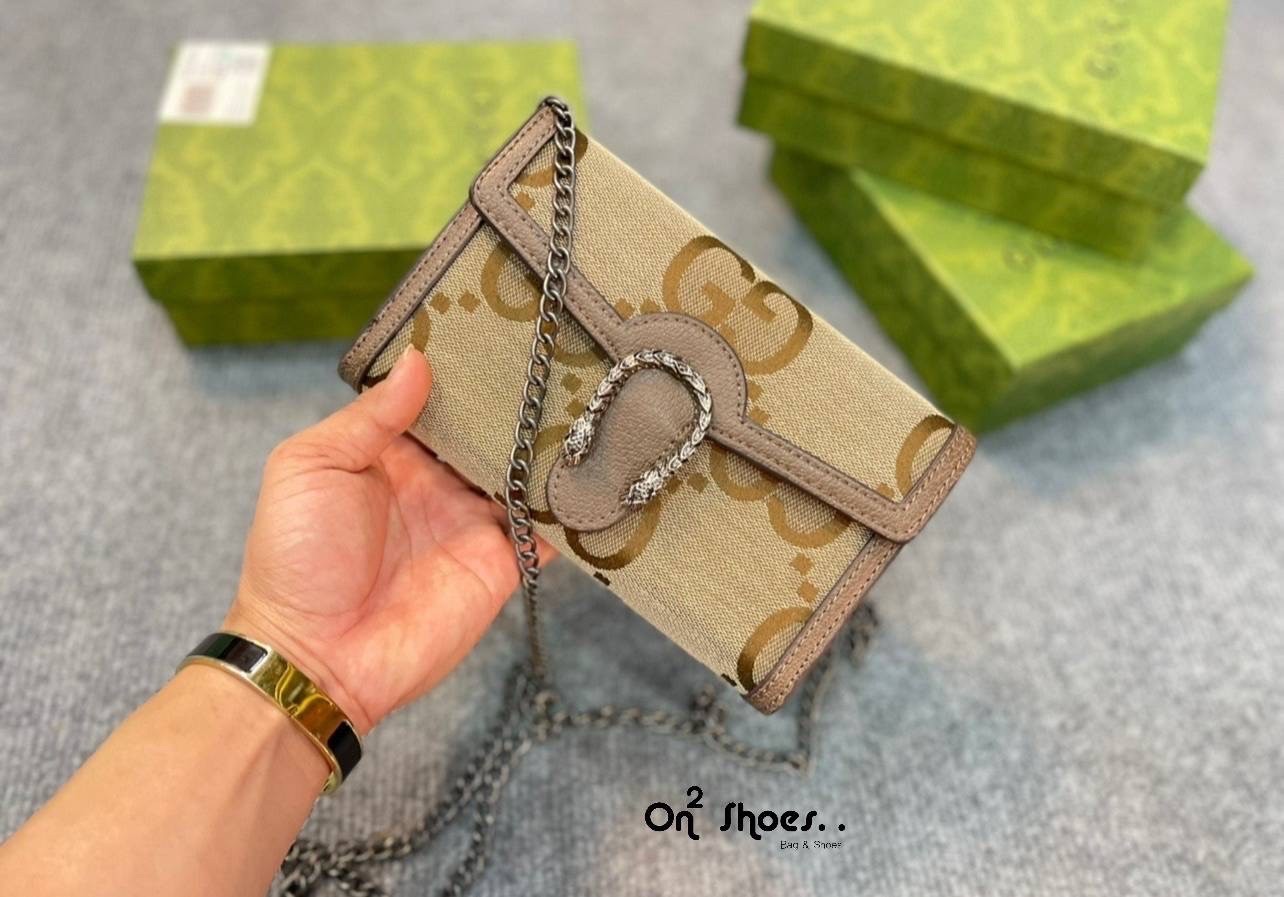 GUCCI Dionysus GG chain wallet / GG Dionysus Wallet พร้อมส่งที่ไทย งานสวยเลยค่า ขนาดกำลังน่ารัก อะไหล่สั่งผลิตเฉพาะรุ่น สะพายขึ้นไหล่คือสวยหรูเลยค่า
