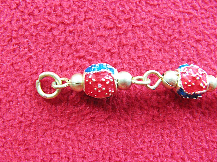 สินค้าจองค่ะ สร้อยข้อมือทองเหลืองลายสุโขทัยลงยา แบบ1ค่ะ