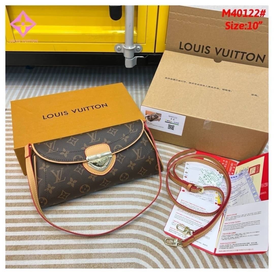 LV Monogram Canvas Beverly Clutch Bag / LV Monogram Pochette Beverly Shoulder Bag กระเป๋าทรงคลัช ทรงพอช งานวินเทจ ลายโมโนแกรม ถือหรือสะพายไหล่ได้ สวยหรูตลอดกาล