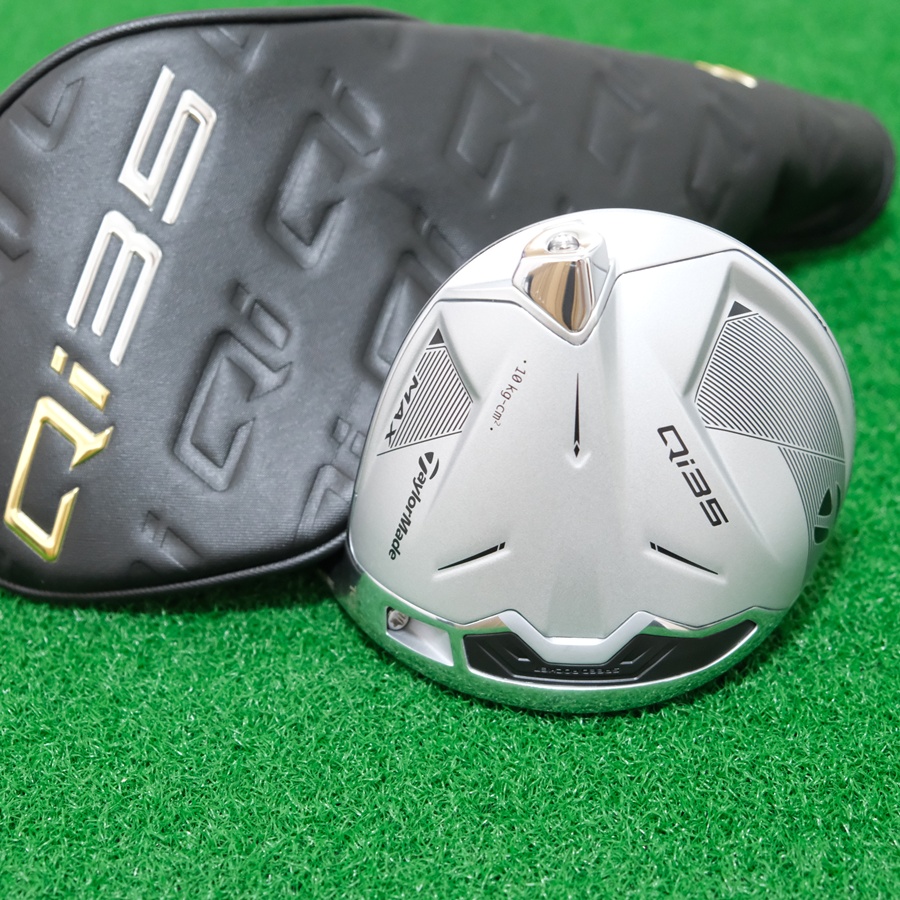 2025 TAYLORMADE QI35 MAX DESIGNER SERIES MATTE PLATINUM 10.5* DRIVER - HEAD ONLY + HEADCOVER