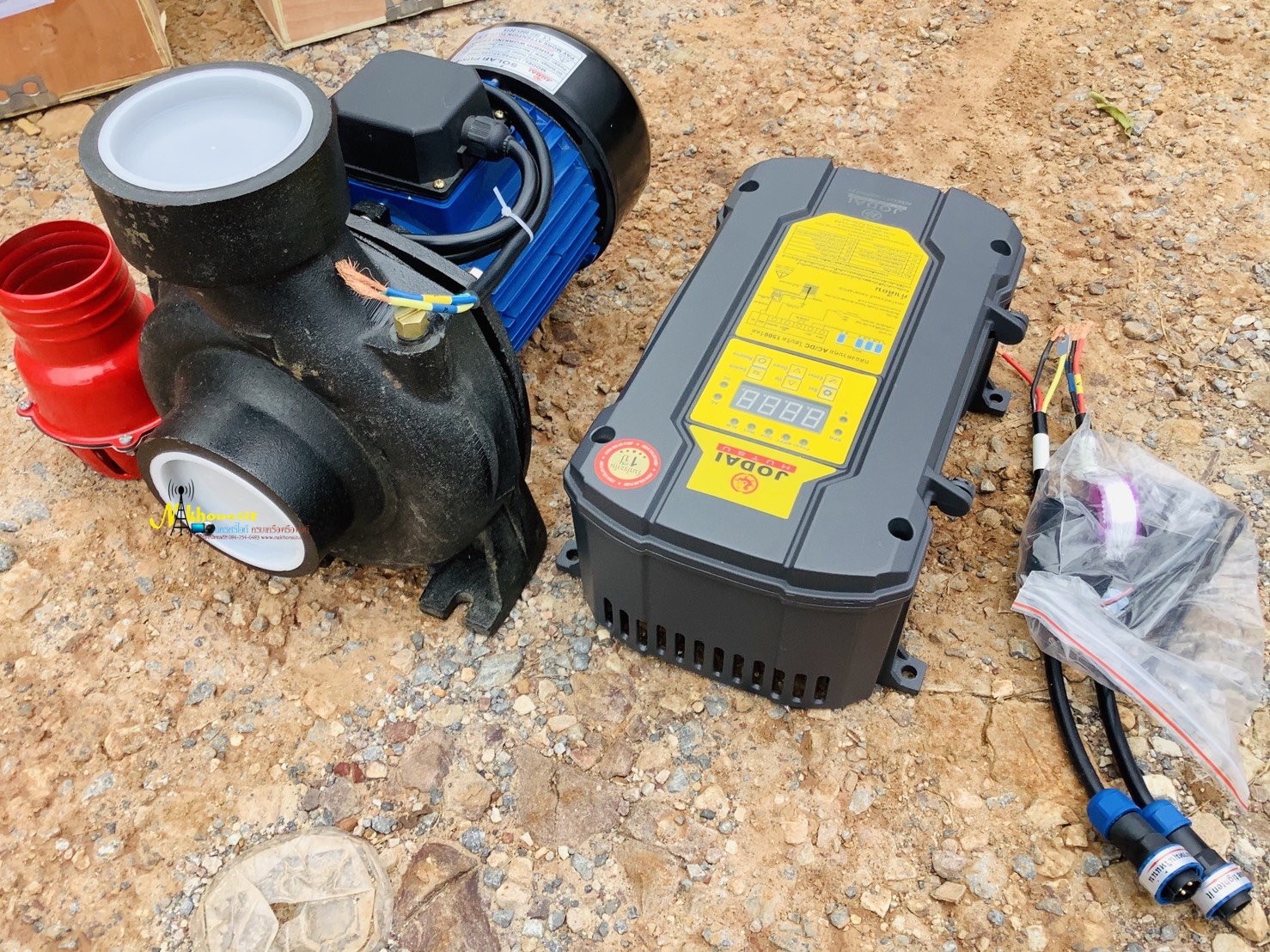 ปั๊มหอยโข่ง JODAI ท่อ 3 x 3 นิ้ว 1500 วัตต์ AC/DC HYBRID รุ่น LHF45/17-192/1500-H