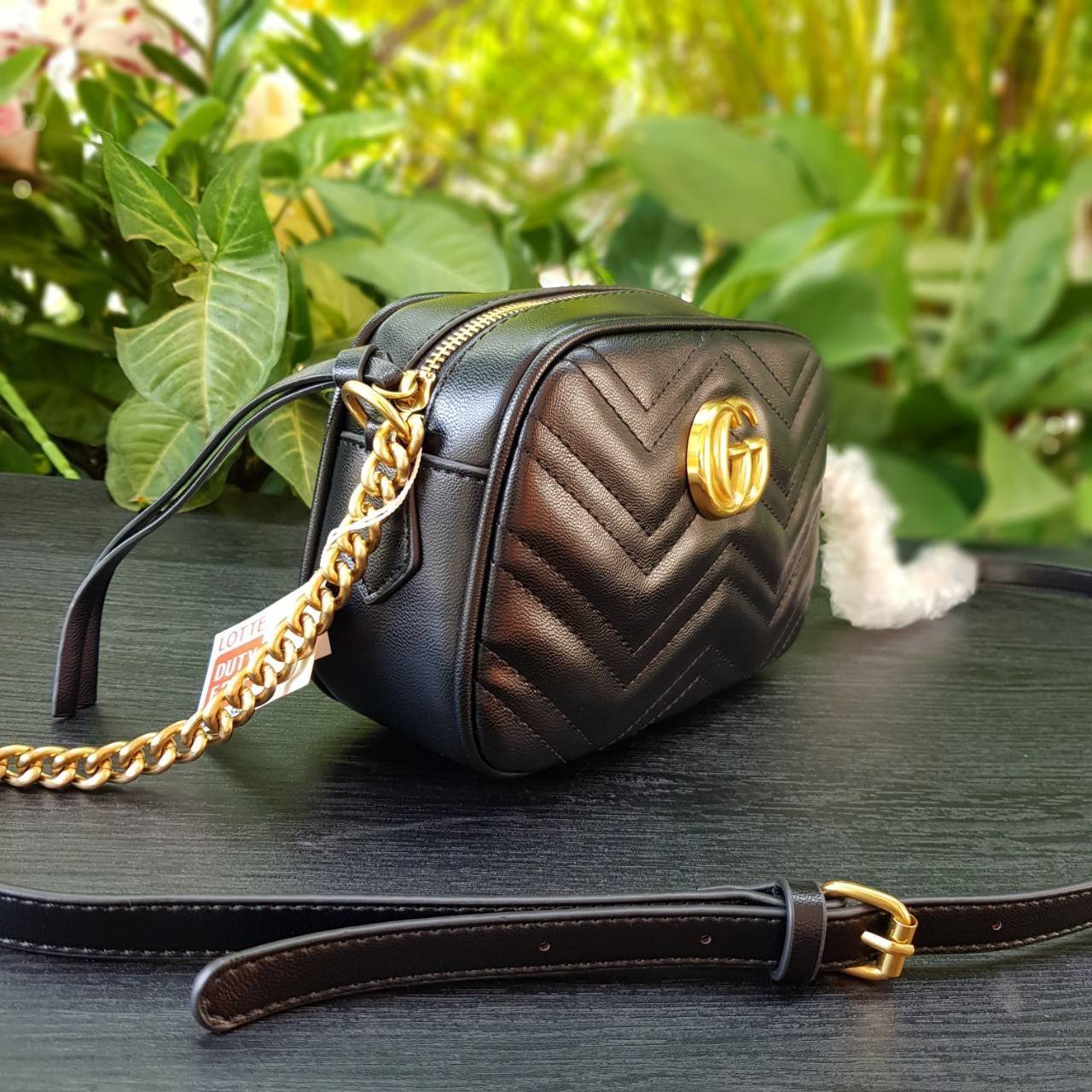GUCCI GG Marmont small matelassé shoulder bag กระเป๋าสะพายครอสบอดี้ คอลเลคชั่นสุดหรู ใช้งานง่าย เข้าได้กับทุกลุค