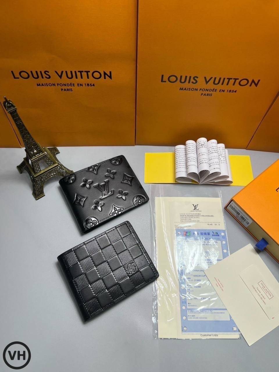 ORI หนังแท้ | LV Multiple Wallet / LV Short Wallet / LV Amerigo Wallet กระเป๋าสตางค์ใบสั้น กระเป๋าสตางค์ผู้ชาย
