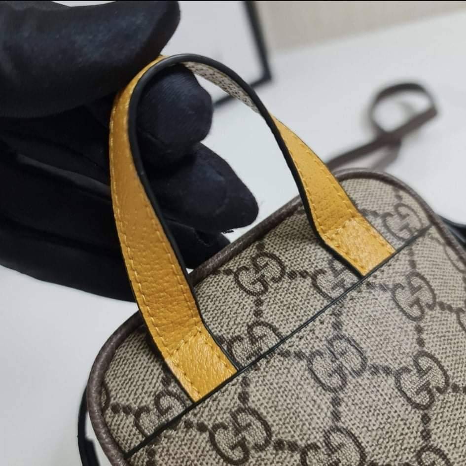 หนังแท้ GUCCI Neo Vintage mini bag / GG Mini Crossbody bag กระเป๋าสะพายข้างใบเล็ก ใช้ได้ทั้งชาย/หญิง งานหนังแท้ทั้งใบ ออริจินอลเกรด ภาพสินค้าถ่ายจากงานขายจริง ใช้งานต่างประเทศได้ค่ะ