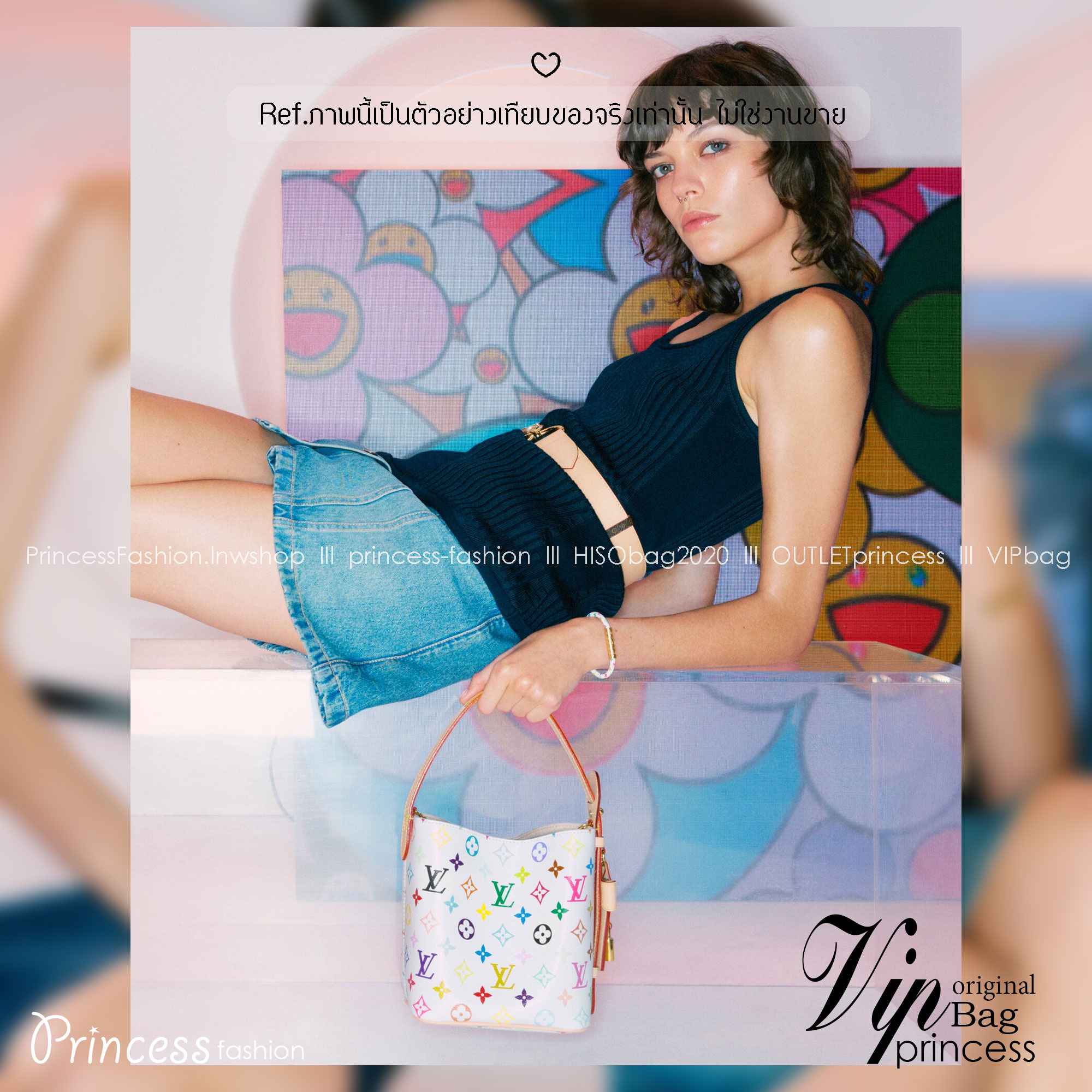 LV All In BB bag กระเป๋าทรงบัคเก็ตไซส์เล็กน่ารัก พร้อมใบลูกแยกใช้งาน และแม่กุญแจ/เนมแท็กสวยหรูโดดเด่น ดีไซน์คลาสสิคคงความเอกลักษณ์