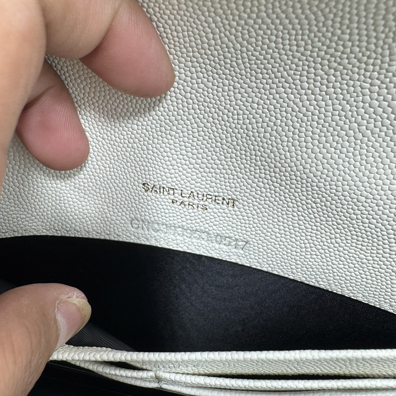 YSL Envelope WOC 7.5 Wallet on chain / YSL Clutch Bag 7.5" กระเป๋าสะพายรุ่นยอดนิยม เกรดหนังคาเวียร์สวยเต็มใบ เกรดออริ 1:1 ใช้งานต่างประเทศได้