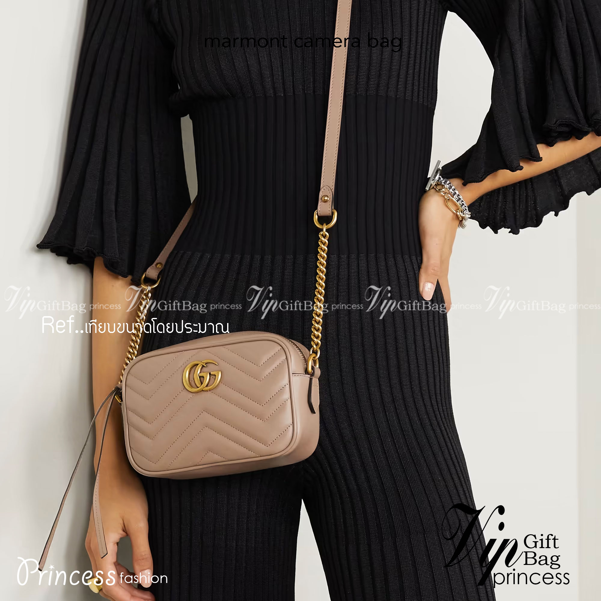 GUCCI MARMONT CAMERA BAG / GG Marmont small matelassé shoulder bag กระเป๋าสะพายรุ่นคลาสสิก ใช้ได้ทั้งชายหญิง งานเกรดหนังสวย ใช้งานง่าย ขนาดกำลังน่ารัก มาพร้อมสายยาว เป็นรุ่นที่น่าใช้อีกรุ่นค่า ขนาดกำลังดี อะไหล่สั่งผลิตเฉพาะรุ่น ภาพถ่ายจากสินค้าจริง