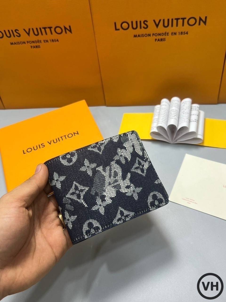 ORI หนังแท้ | LV Multiple Wallet / LV Short Wallet / LV Damier Graphite Wallet กระเป๋าสตางค์ใบสั้น กระเป๋าสตางค์ผู้ชาย