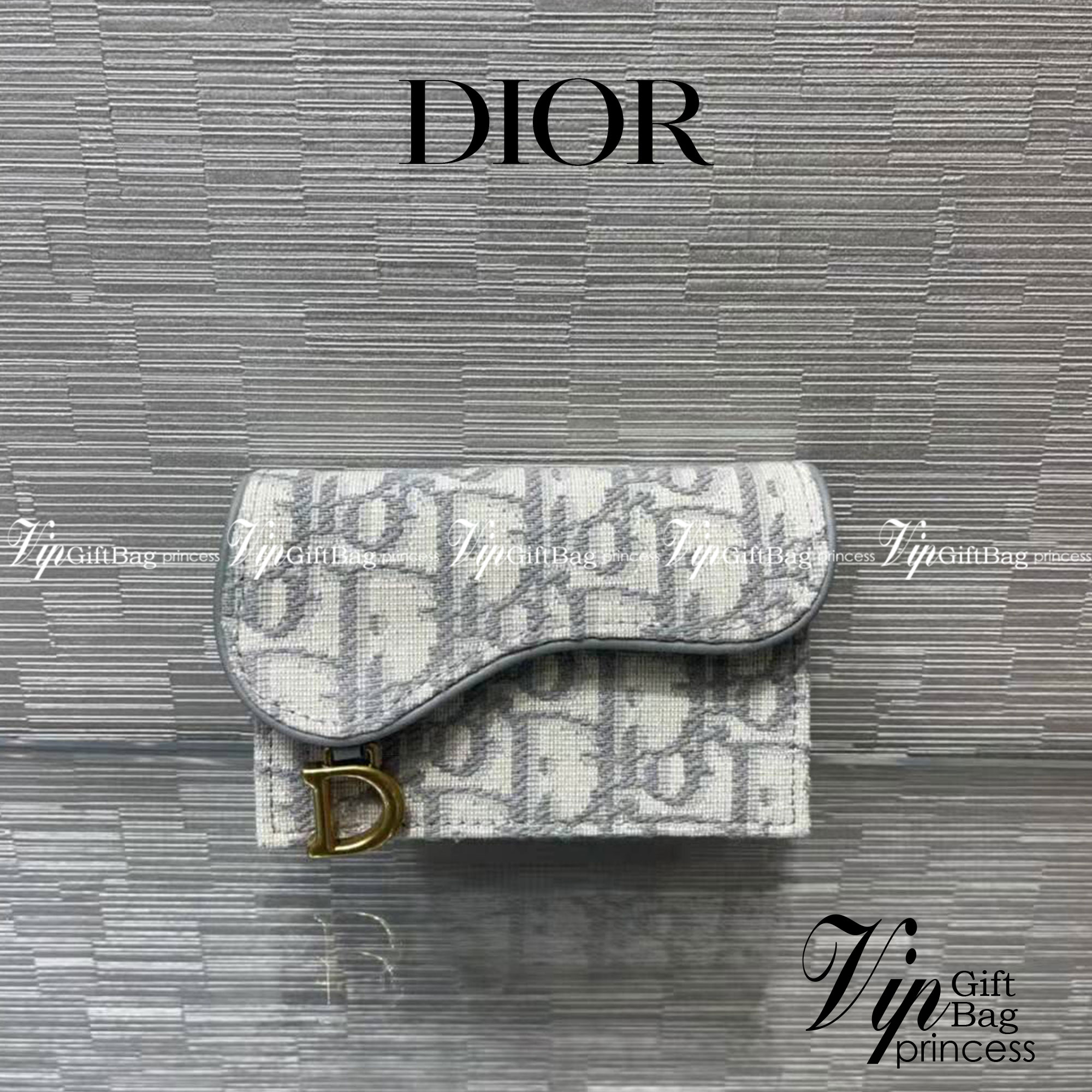 หนังแท้ DIOR SADDLE FLAP CARD HOLDER พร้อมส่งที่ไทย กระเป๋าใส่การ์ดงานหนังแท้และผ้าแจ็คการ์ด เกรดเทพออริจินอล ภาพสินค้าถ่ายจากงานขายจริง ใช้งานต่างประเทศได้