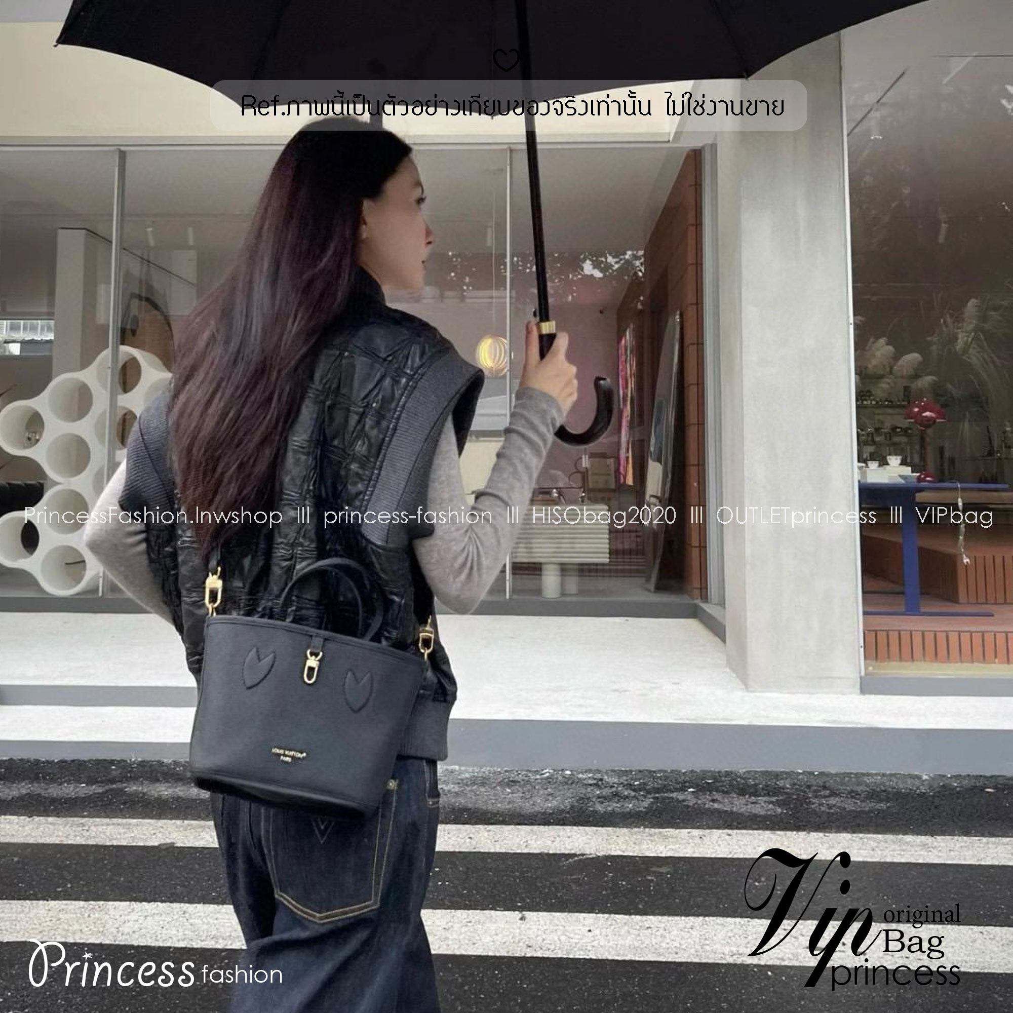 LV Neverfull Bandouliere Inside Out BB Bag Monogram Canvas กระเป๋าทรงโท้ทไซส์เล็ก พร้อมใบลูกพิมพ์ลายแบรนด์สุดไอคอนิก กลับใช้งานได้ 2 ด้านสุดคุ้ม