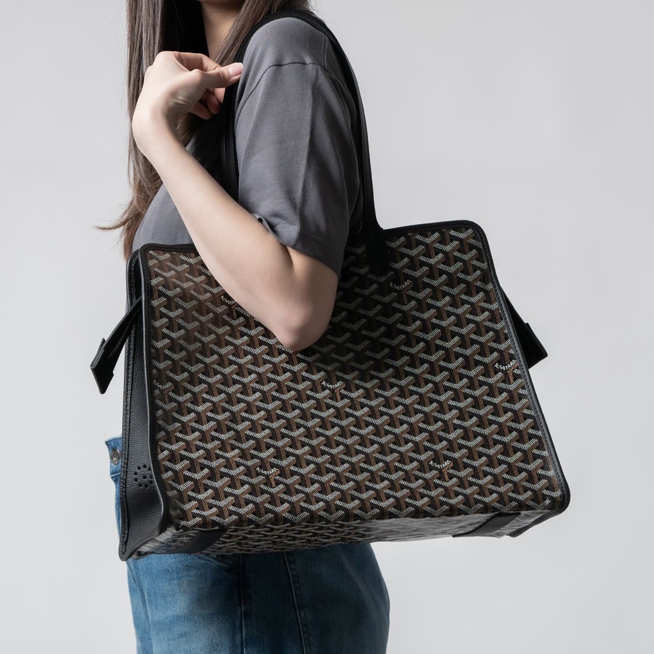 Goyard Hardy PM Tote Bag กระเป๋าสะพายทรงโท้ท ทรงเหลี่ยมใบใหญ่ ภายในโล่งกว้างมาก จุของได้ครบ