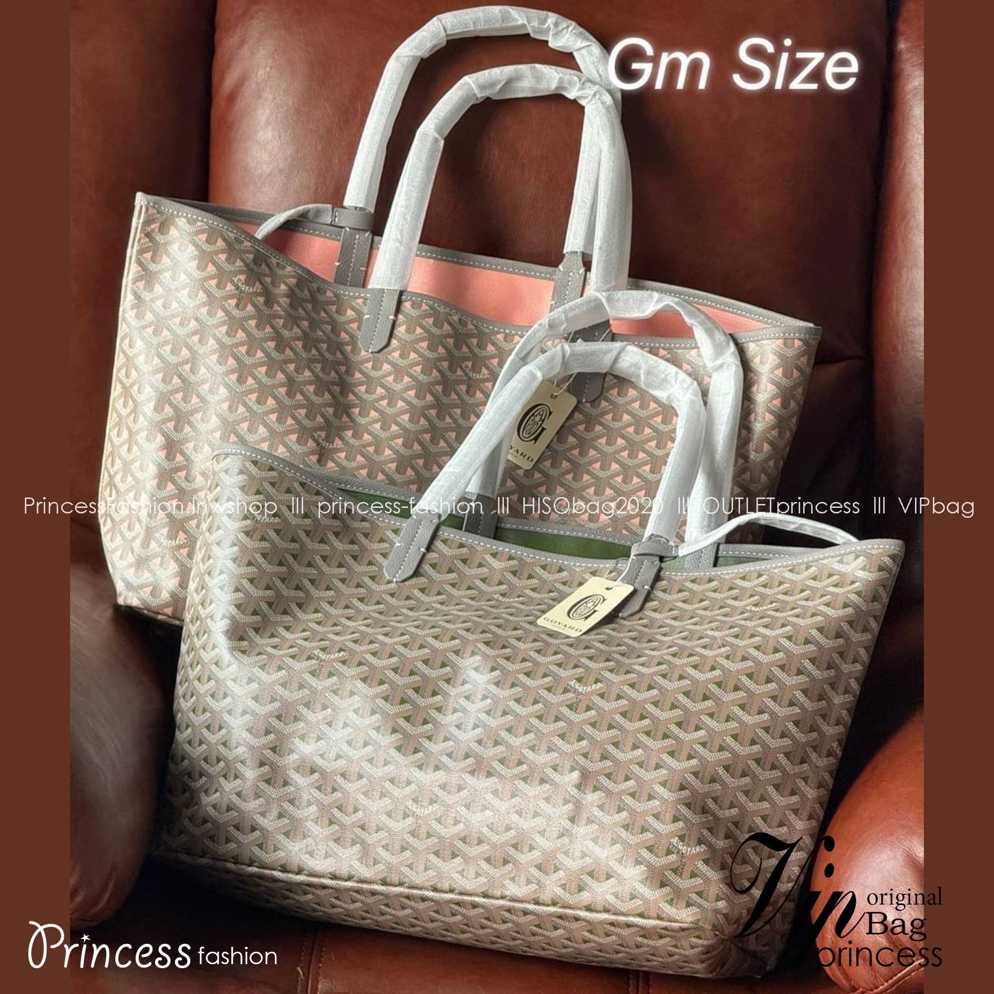 พร้อมส่ง 2 สี GM 40cm Goyard Saint Louis Claire-Voie GM Bag กระเป๋าทรงโท้ทใบใหญ่ เกรดออริ สลับแท้ 1:1 ใช้ต่างประเทศได้