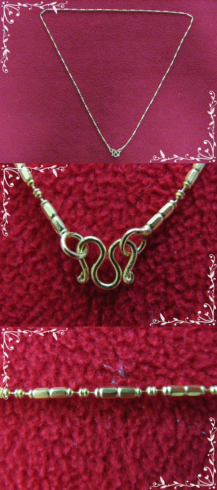 สินค้าหมดค่ะ สร้อยคอผู้หญิงทำจากเหรียญ25,50ส.ต.ลายปล้องคู่สลับไข่ปลาตัดลายค่ะ