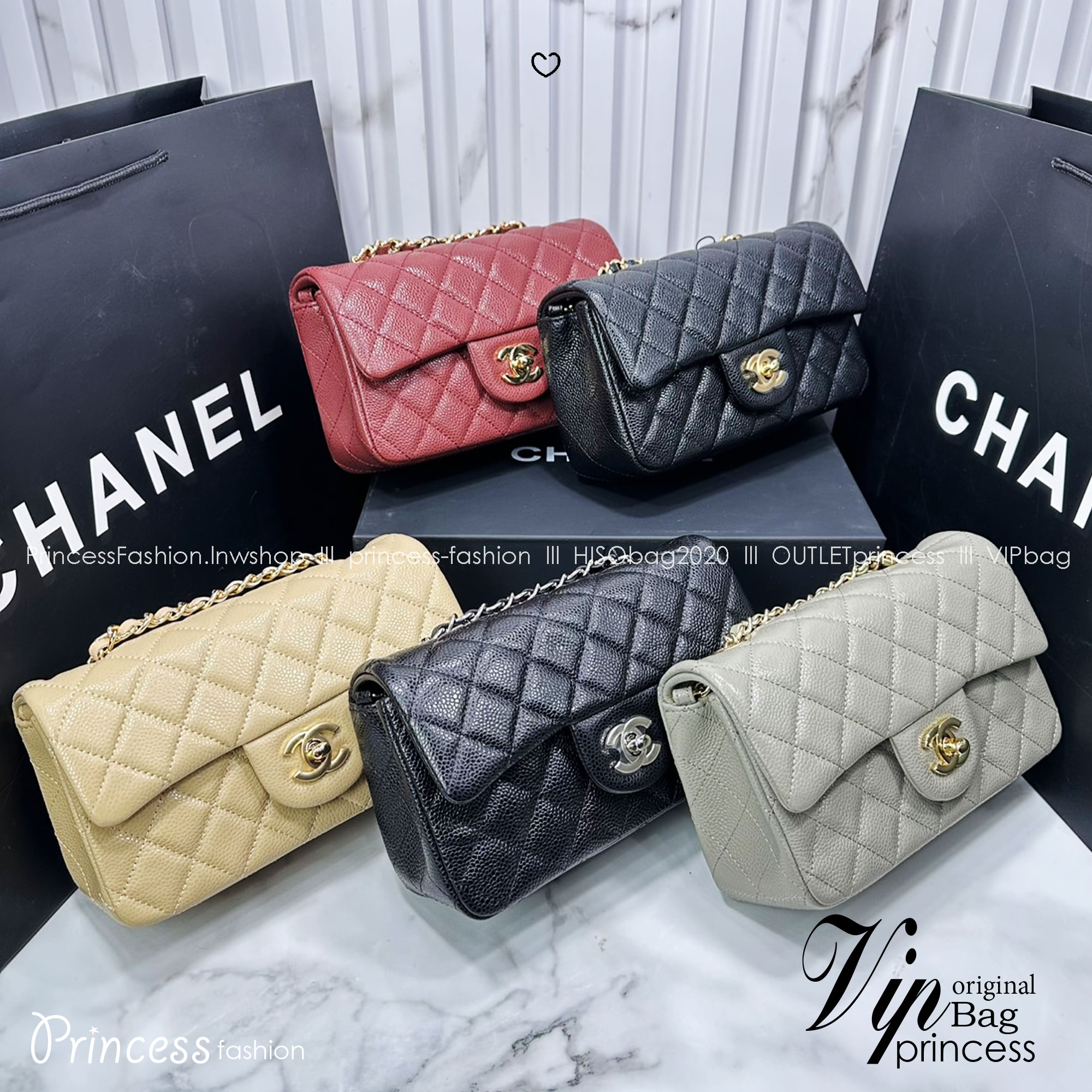 ORI หนังแท้ | CHANEL Classic 20cm shoulder bag กระเป๋าสะพายรุ่นยอดนิยม หรูหราระดับตำนาน สวยงามเหนือกาลเวลา