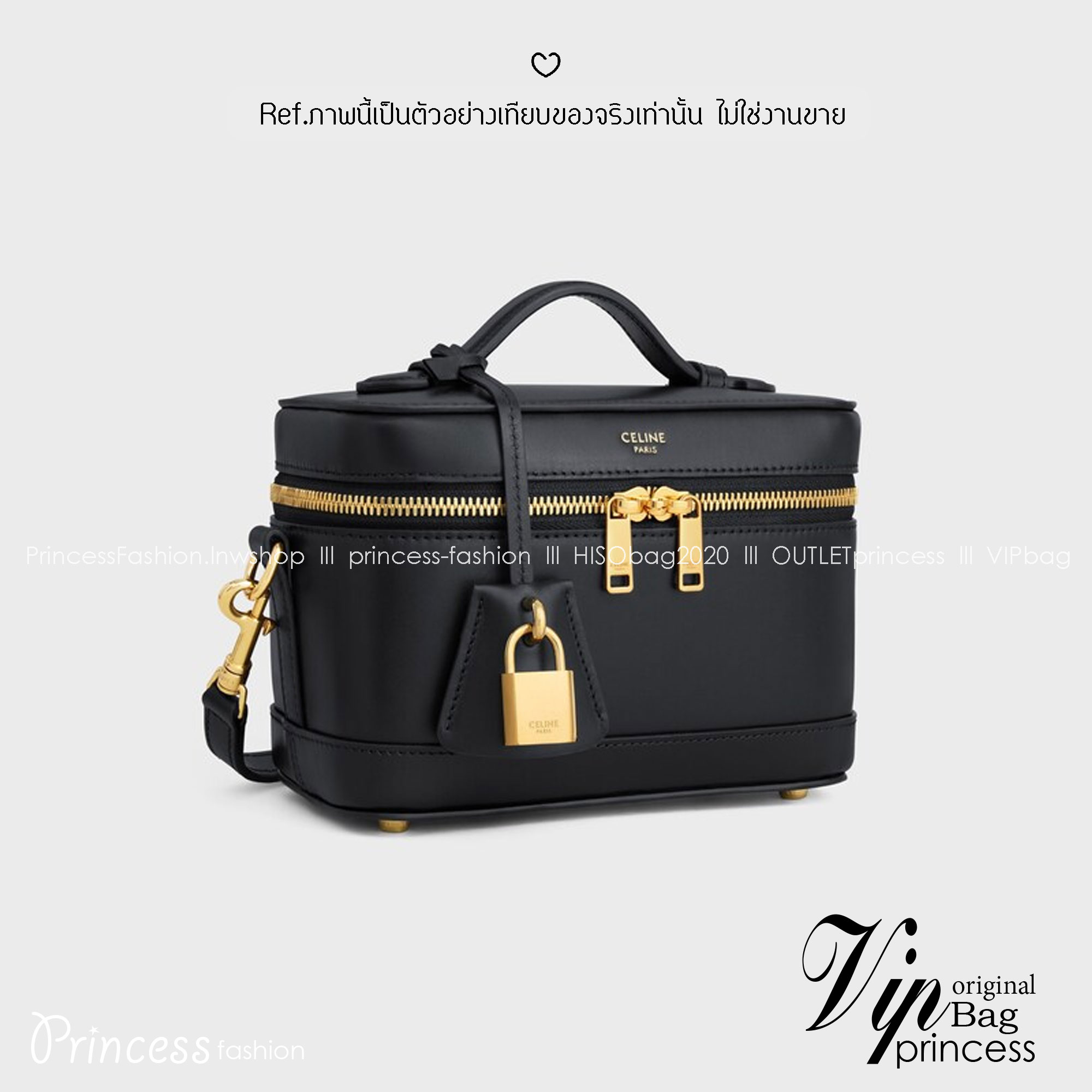 ORI หนังแท้ | CELINE VANITY BAG พลาดไม่ได้เลยกับคอลสุดคิ้ว กับกระเป๋าถือ/สะพายได้ทรงกล่อง ใช้สะพายได้ทุกวันอย่างคล่องตัวดีไซน์ใหม่สวยลาสสิค