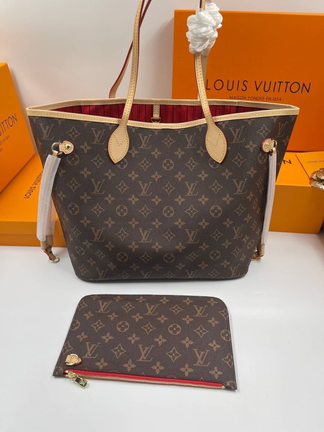 LV Neverfull GM Monogram 36cm / LV Shopping Bag พร้อมส่ง 4 สี **สินค้าเกรดออริจินอล 1:1 สลับแท้ ใช้งานต่างประเทศได้ งานสวยตามรูป ภาพถ่ายจากงานขายจริง