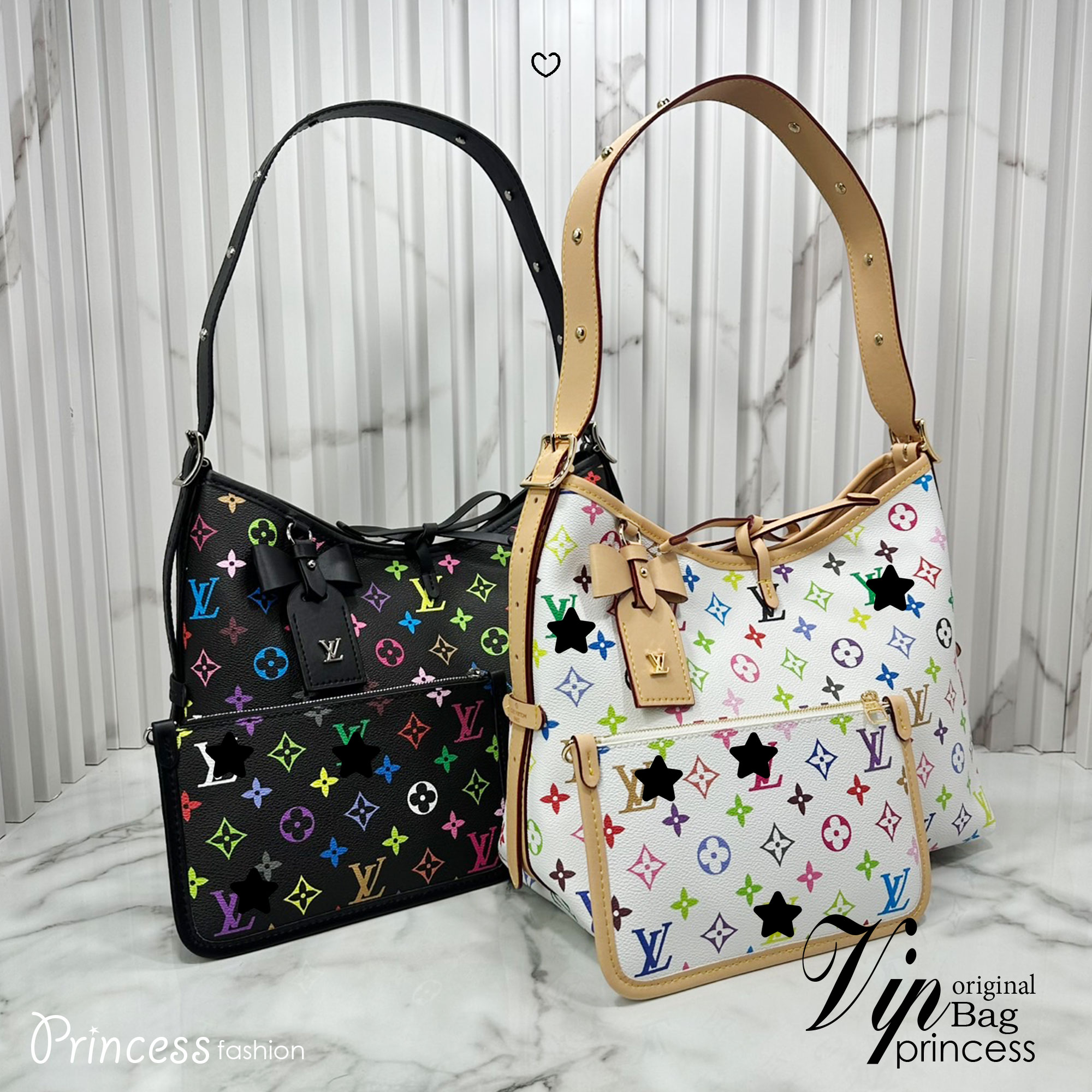 LV x TM CarryAll PM bag Murakami กระเป๋าทรงโท้ทแครี่ออลสุดคลาสสิกแต่งแต้มดีเทลเปี่ยมชีวิตชีวาจากคอลเลคชั่น LV x Murakami ด้วยลายโมโนแกรมสุดไอคอนิกเปี่ยมสีสันใหม่