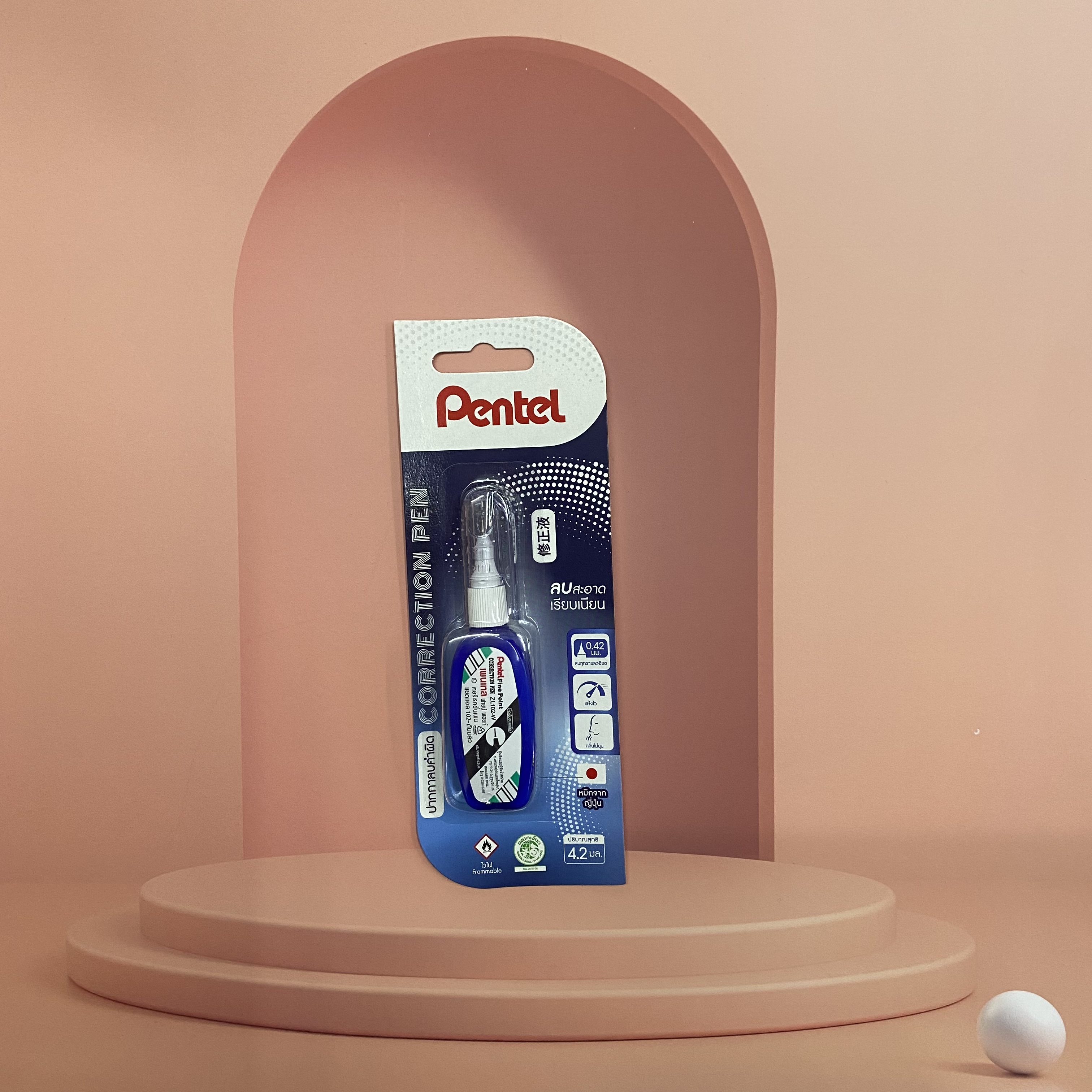 น้ำยาลบคำผิด Pentel ZL102-W 4.2 มล.