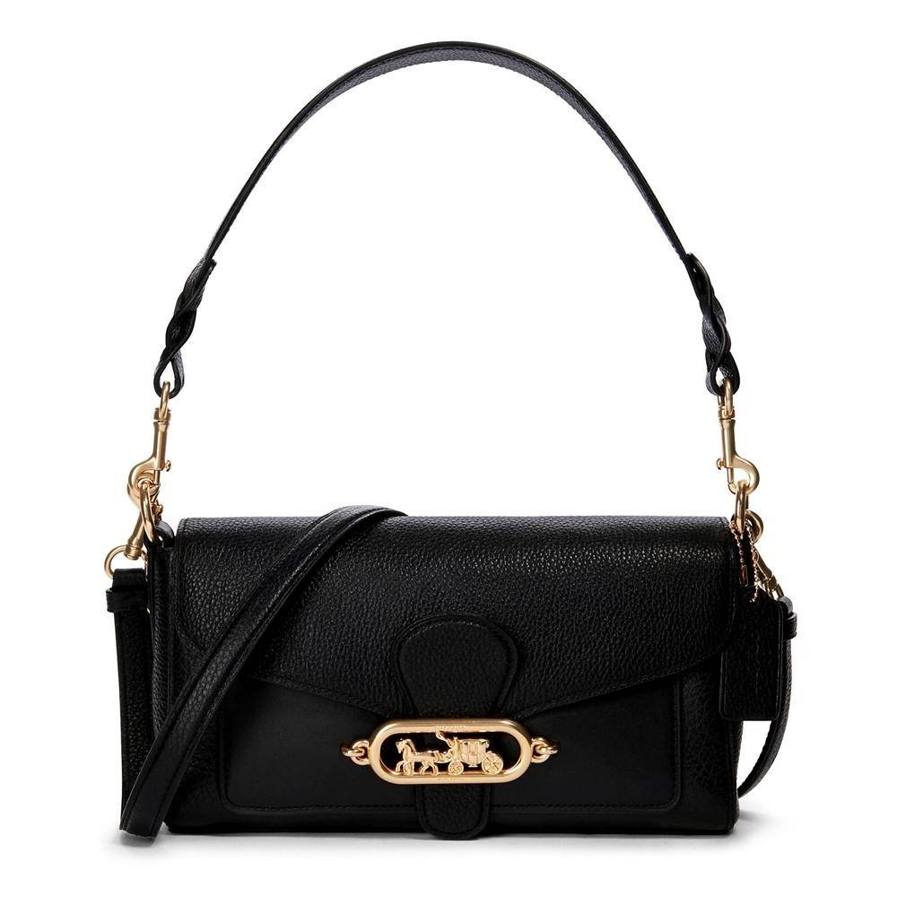 COACH SMALL JADE SHOULDER BAG [F91105,90782] กระเป๋าสะพายไหล่ ดีไซน์วินเทจย้อนยุค สวยคมชัด คลาสสิคใช้ได้ทุกลุค วัสดุหนัง pepble ทนทาน เปิด-ปิดด้วยฝาคาดโลโก้ พร้อมแถบแม่เหล็กในตัว รับรองแน่นหนา ด้านหลังมีช่องซิปให้ ภายในเป็นช่องโล่ง ขนาดกำลังดี ใช้งานง่าย 